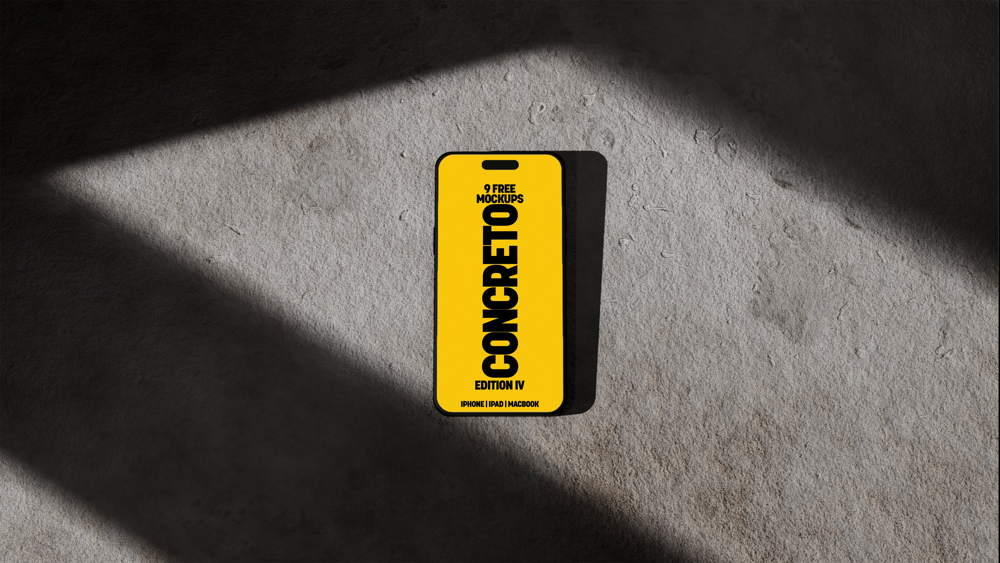 Free iPhone Mockups – Concreto 4 Collection (3 PSDs)