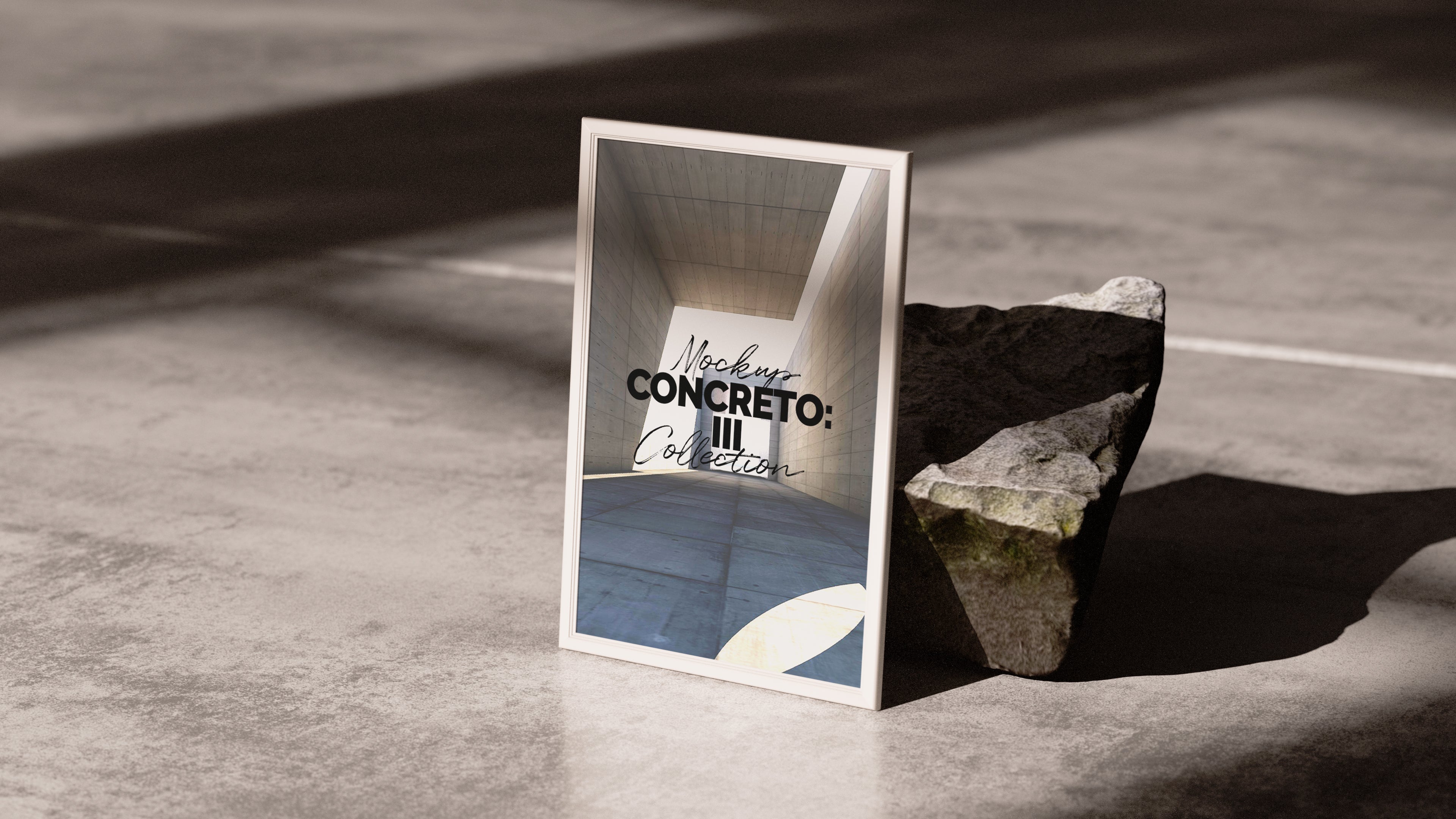 Framed Artwork Mockup | Concreto 3