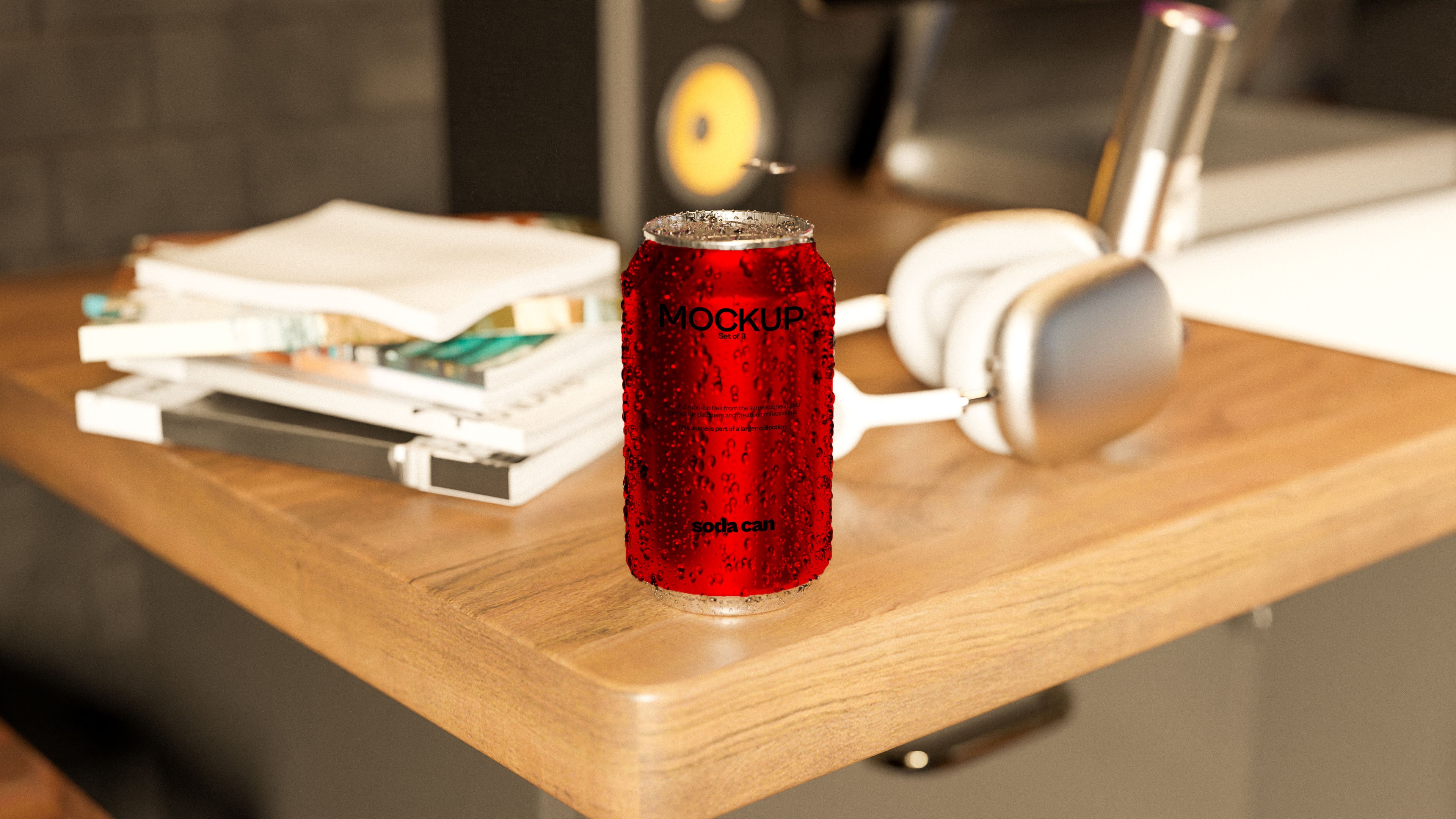 Soda Can Mockup Bundle – Starbound Collection (3 PSD)