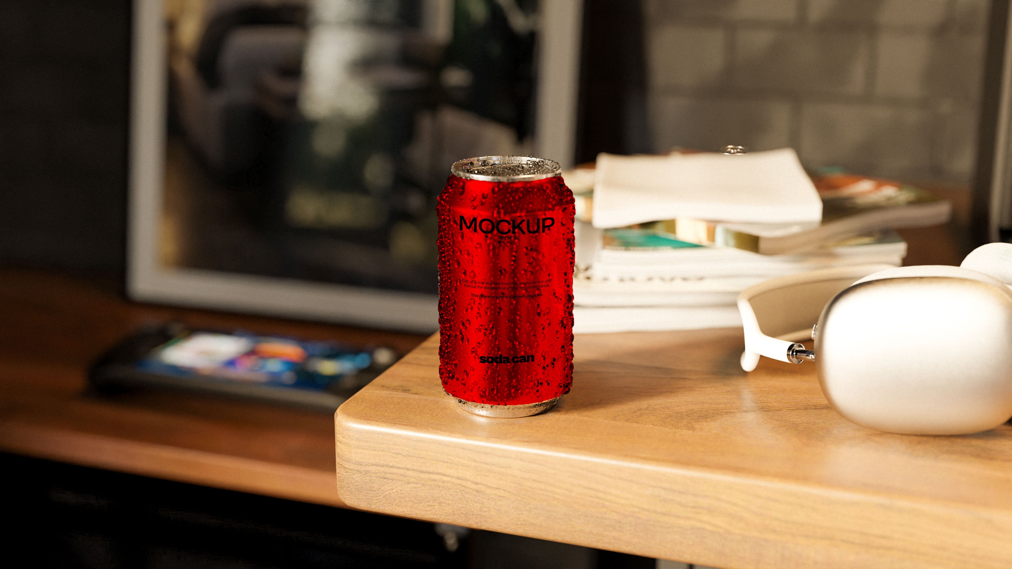 Soda Can Mockup Bundle – Starbound Collection (3 PSD)