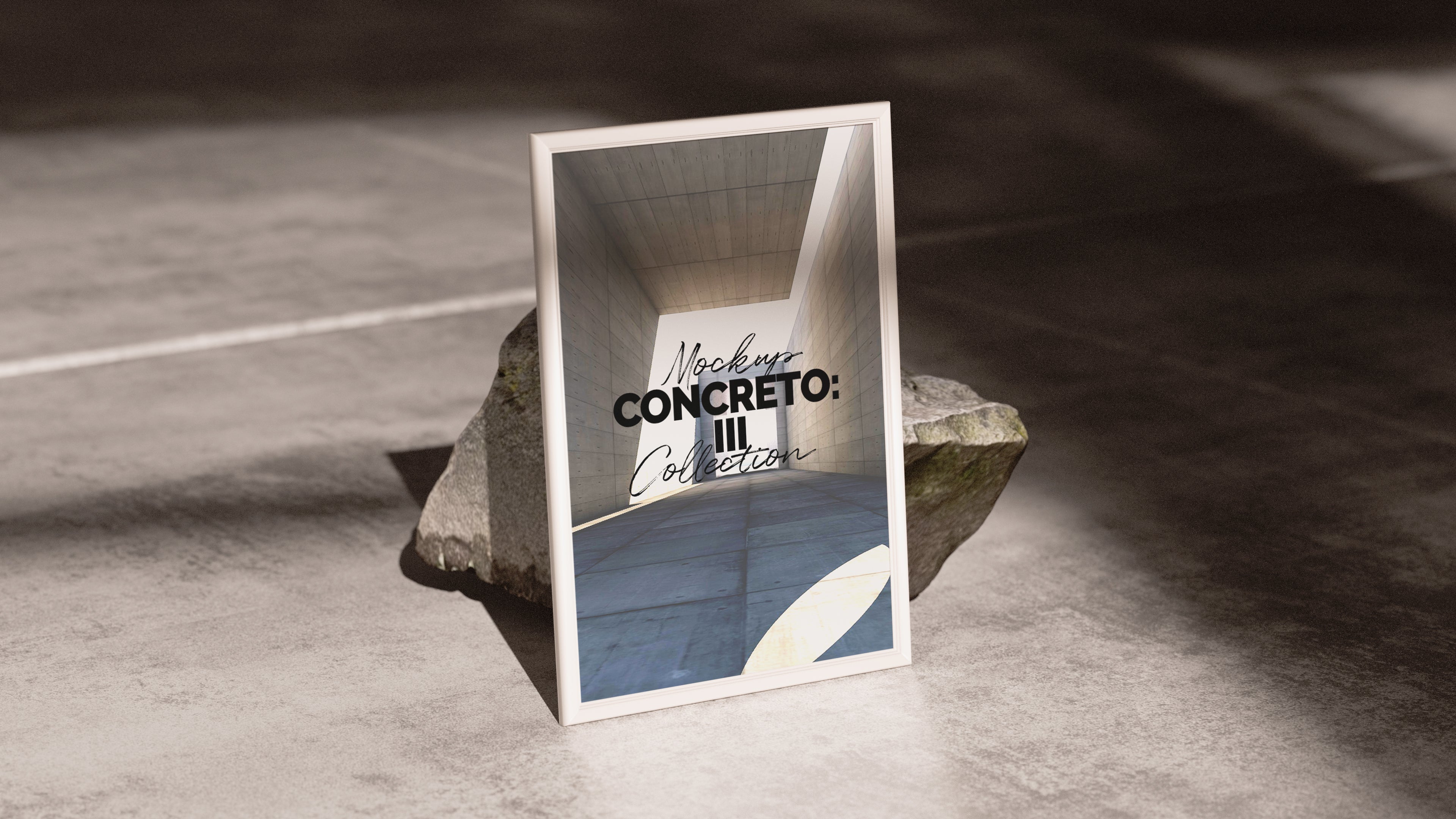 Framed Artwork Mockup | Concreto 3