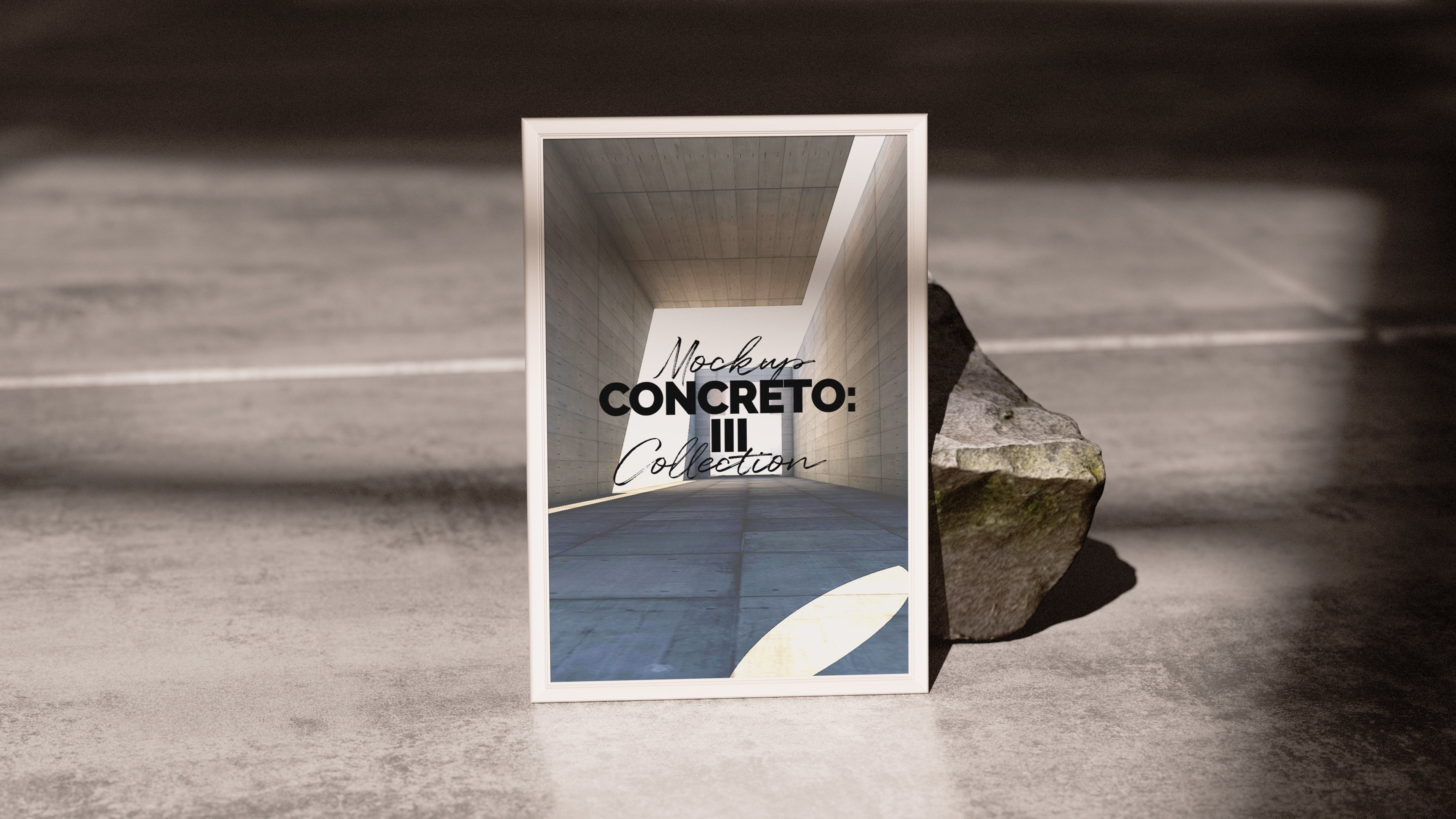 Framed Artwork Mockup | Concreto 3