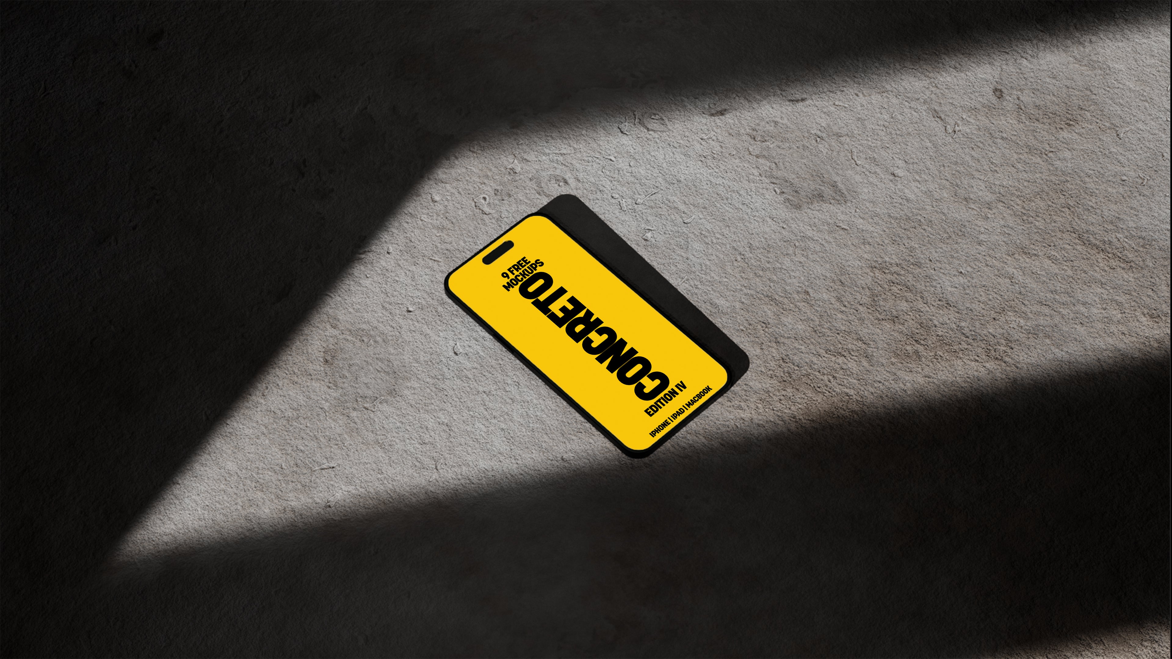 Free iPhone Mockups – Concreto 4 Collection (3 PSDs)