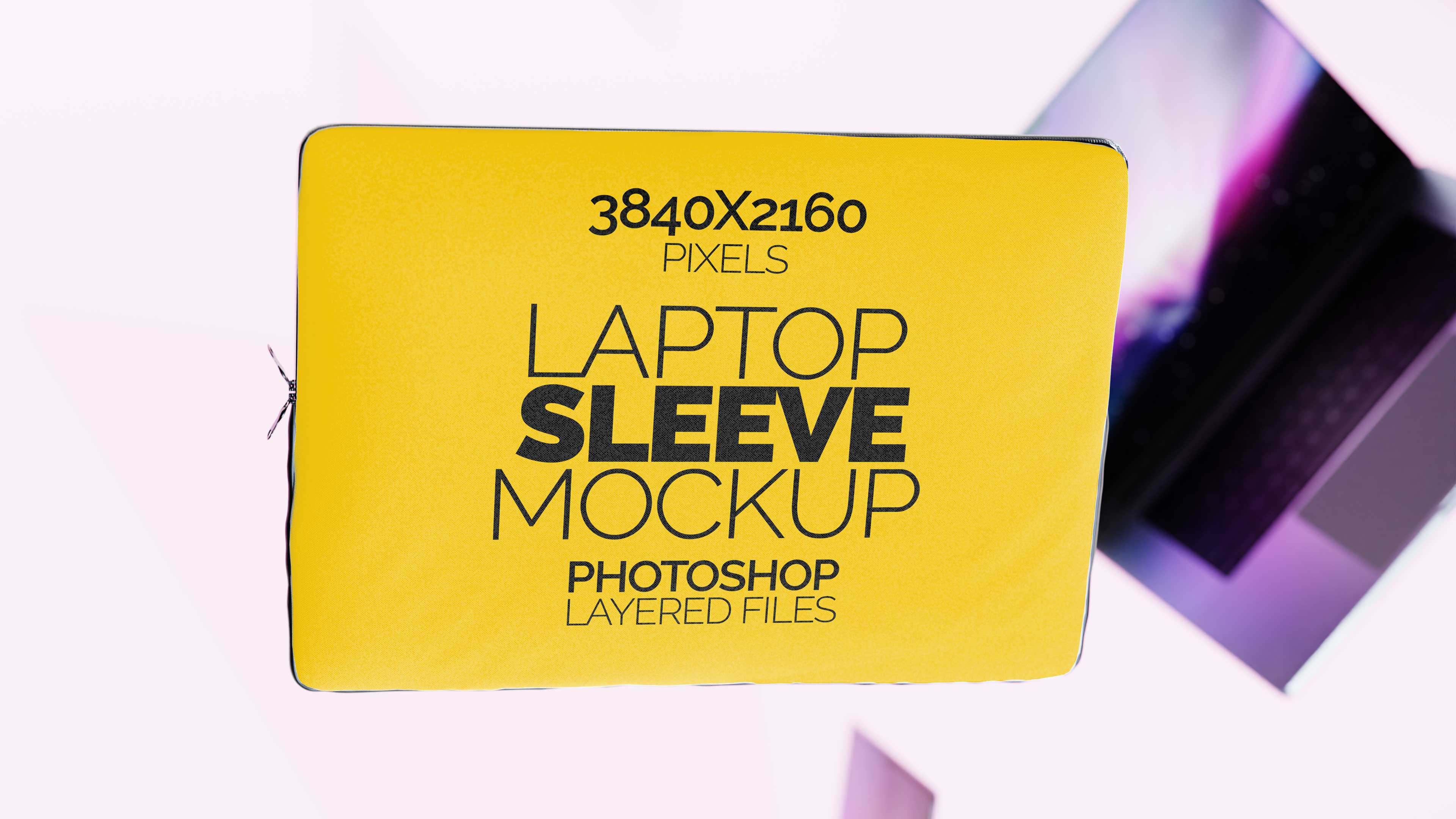 Sublimation Laptop Sleeve Mockup Bundle - 5 PSD Files