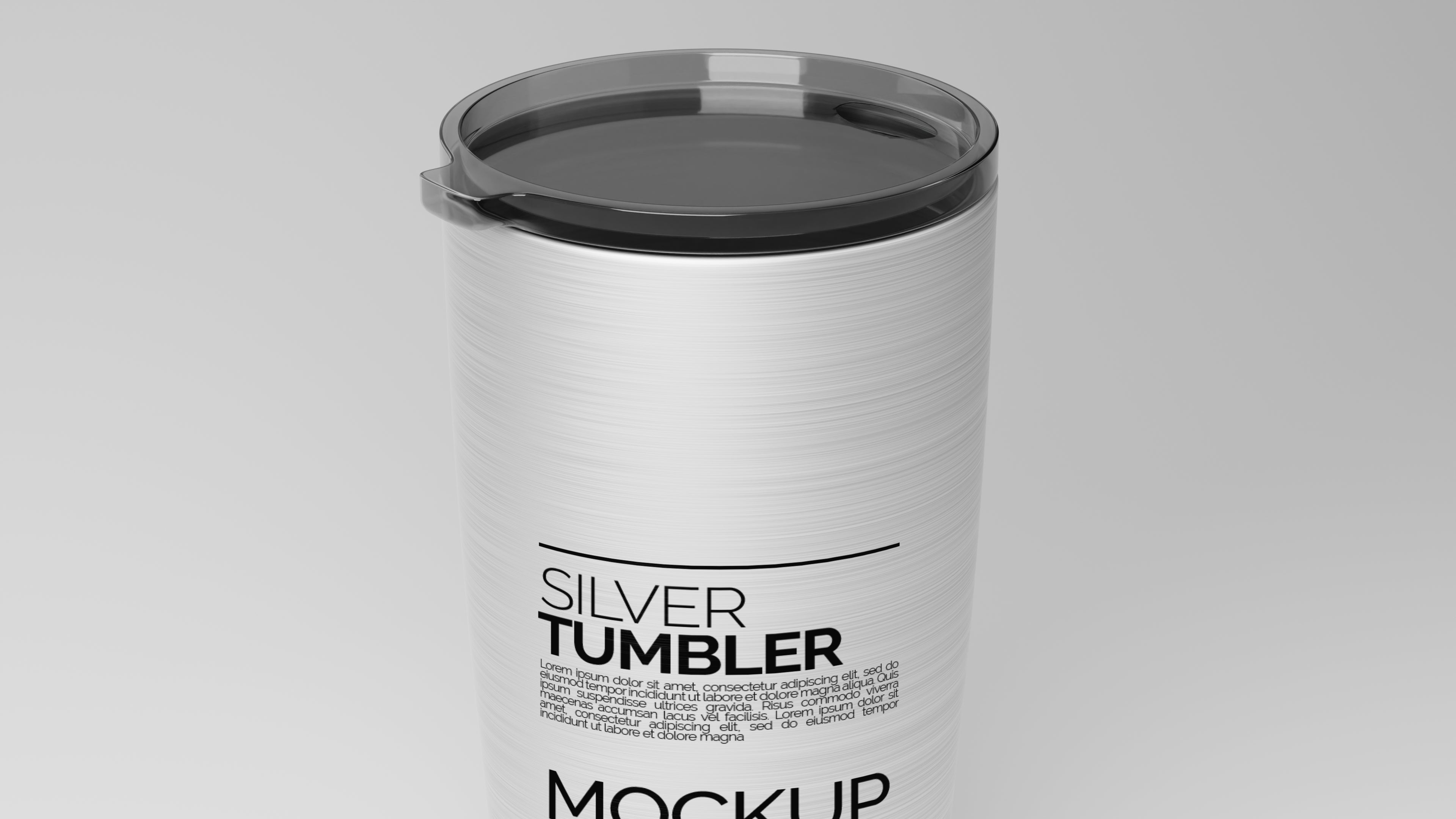 Cone Shaped Silver Sublimation Tumbler Mockup Bundle – 5 PSDs - Studioform Collection