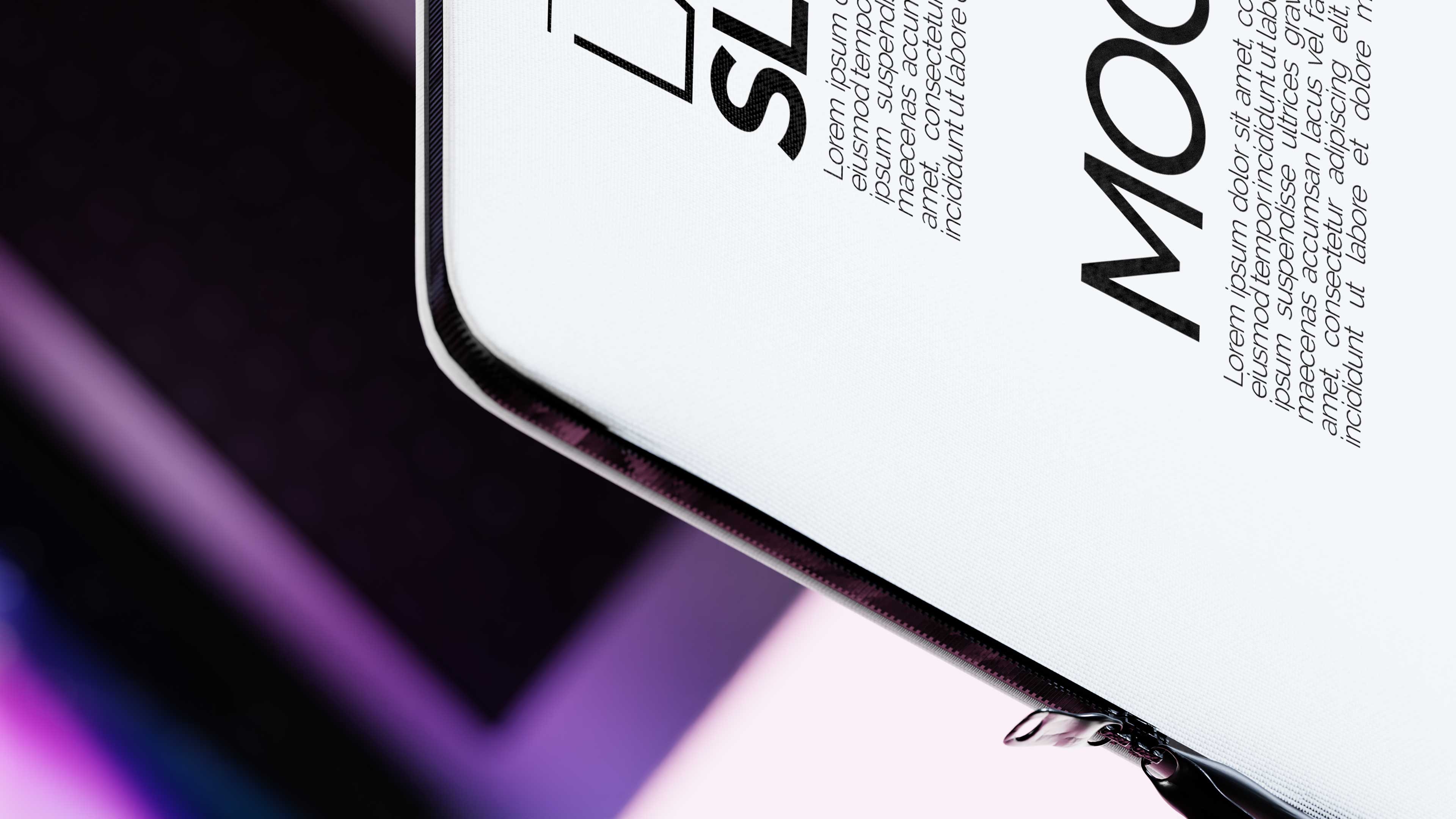 Sublimation Laptop Sleeve Mockup Bundle - 5 PSD Files
