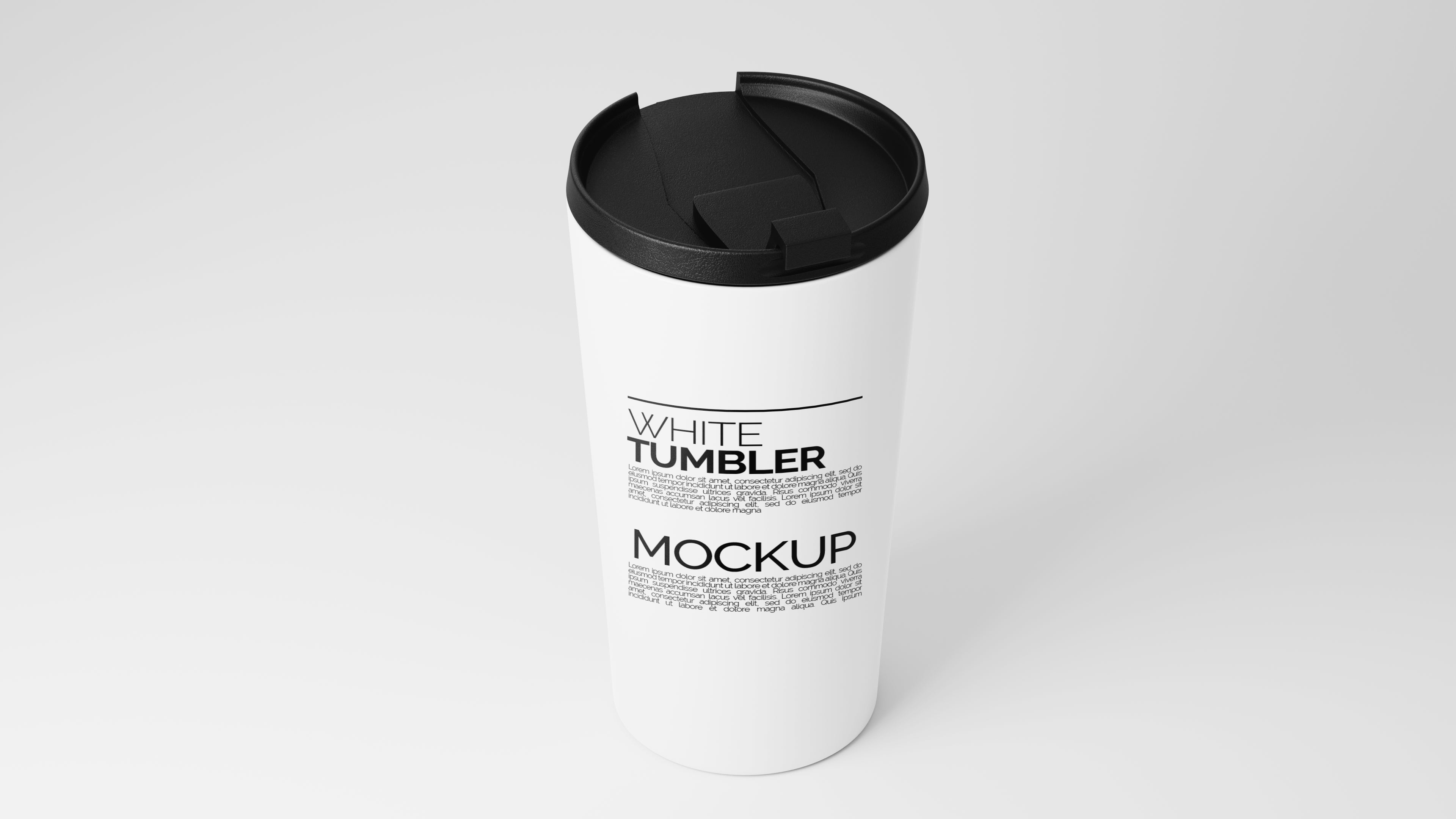 Cone Shaped White Sublimation Tumbler Mockup Bundle – 5 PSDs - Studioform Collection