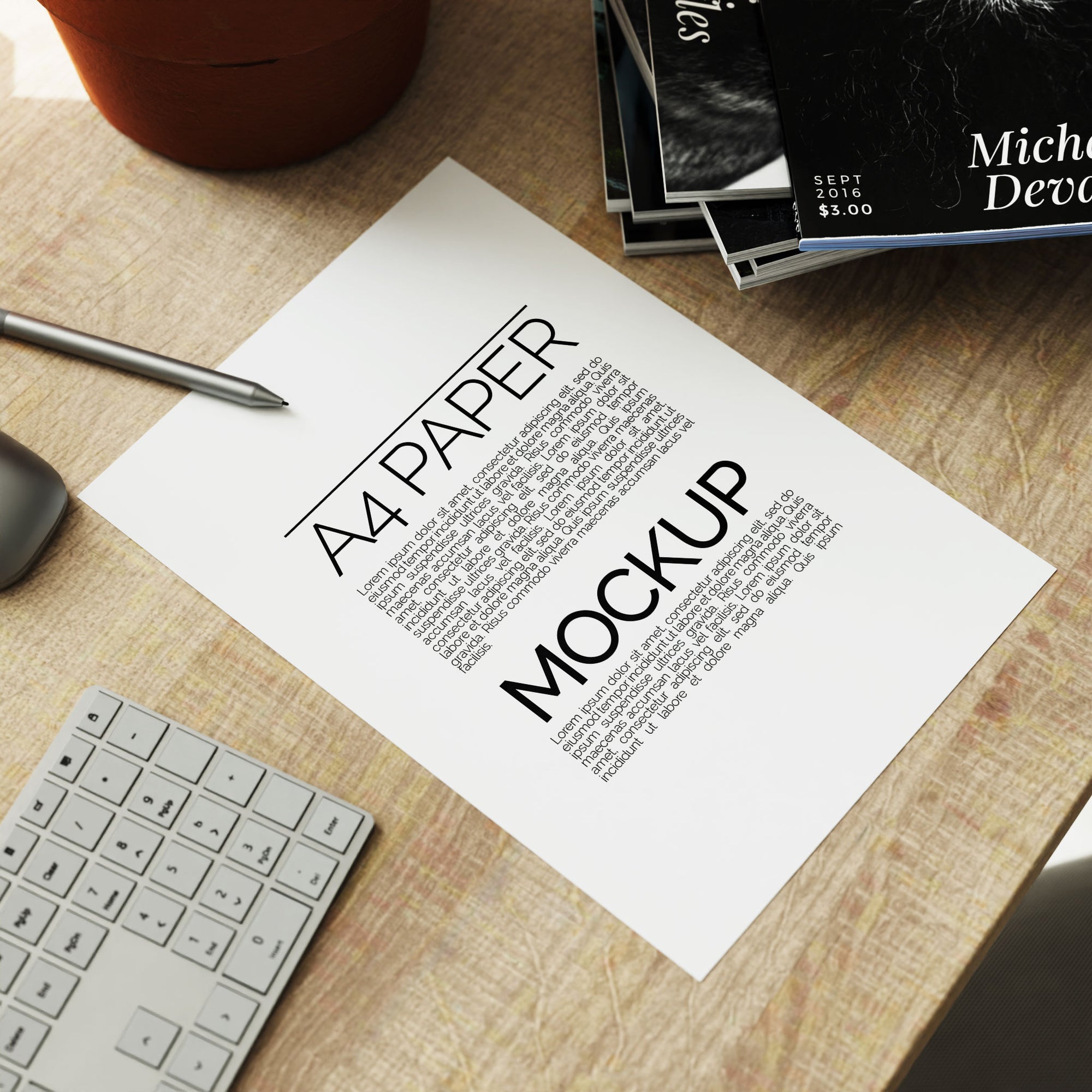 A4 Paper Mockup Bundle - Editioned Collection
