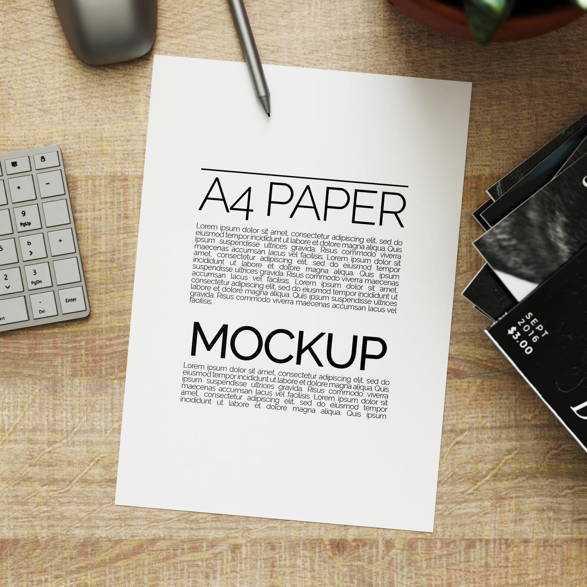 A4 Paper Mockup Bundle - Editioned Collection