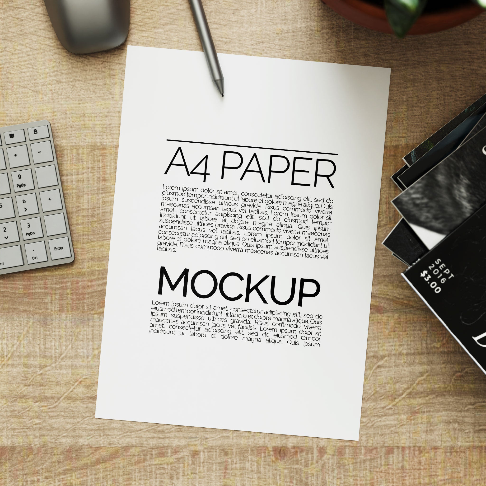 A4 Paper Mockup Bundle - Editioned Collection
