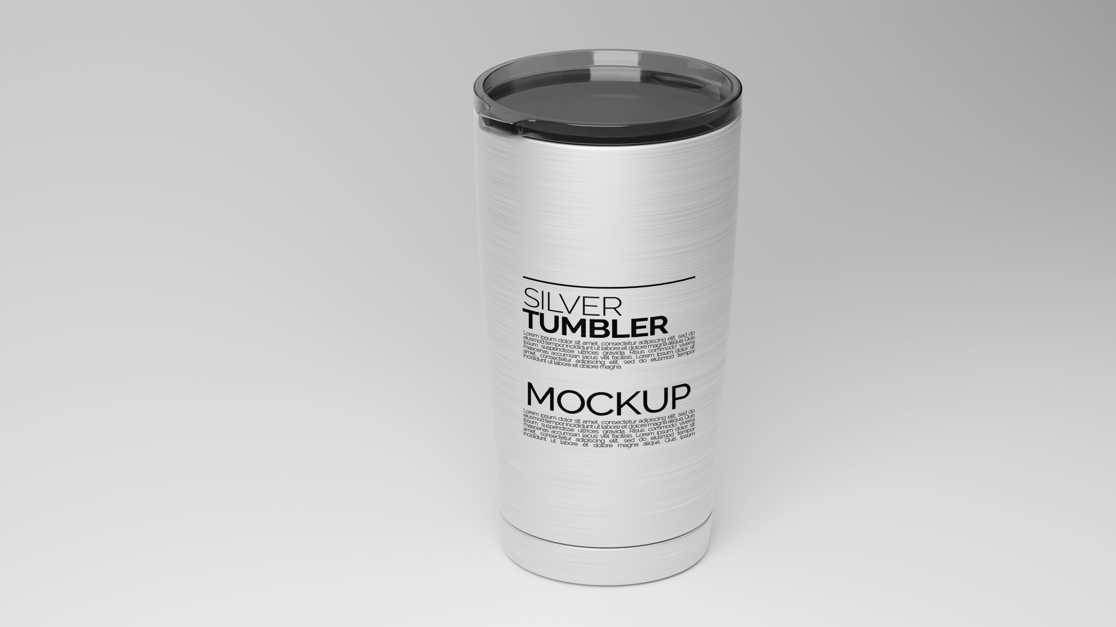 Cone Shaped Silver Sublimation Tumbler Mockup Bundle – 5 PSDs - Studioform Collection