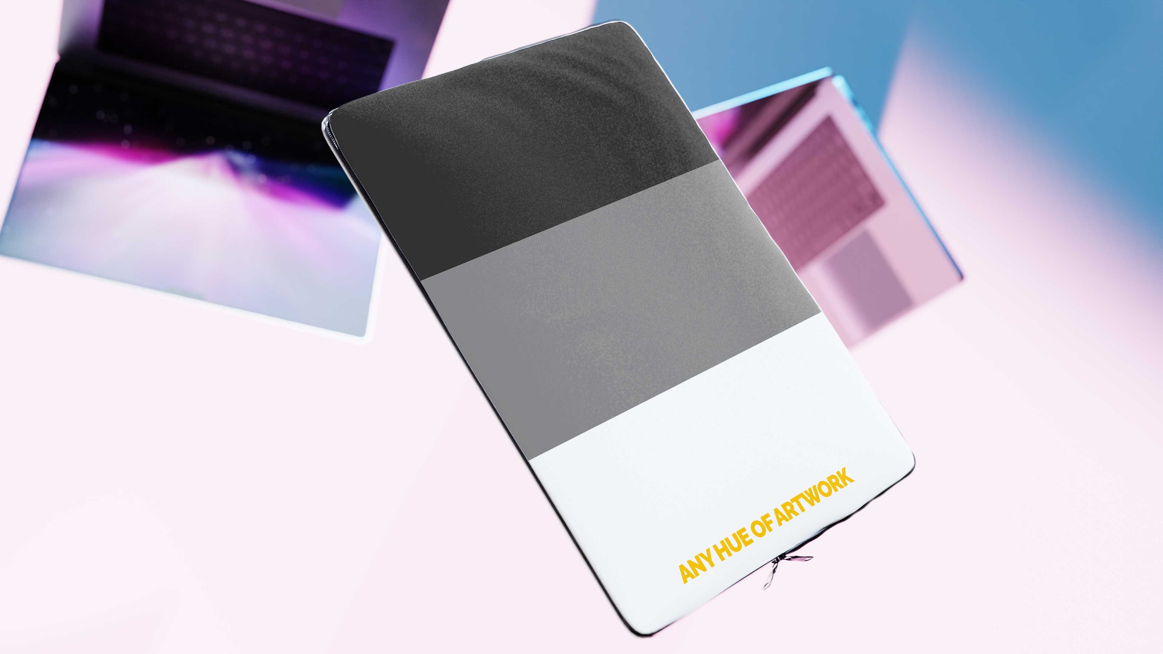 Sublimation Laptop Sleeve Mockup Bundle - 5 PSD Files