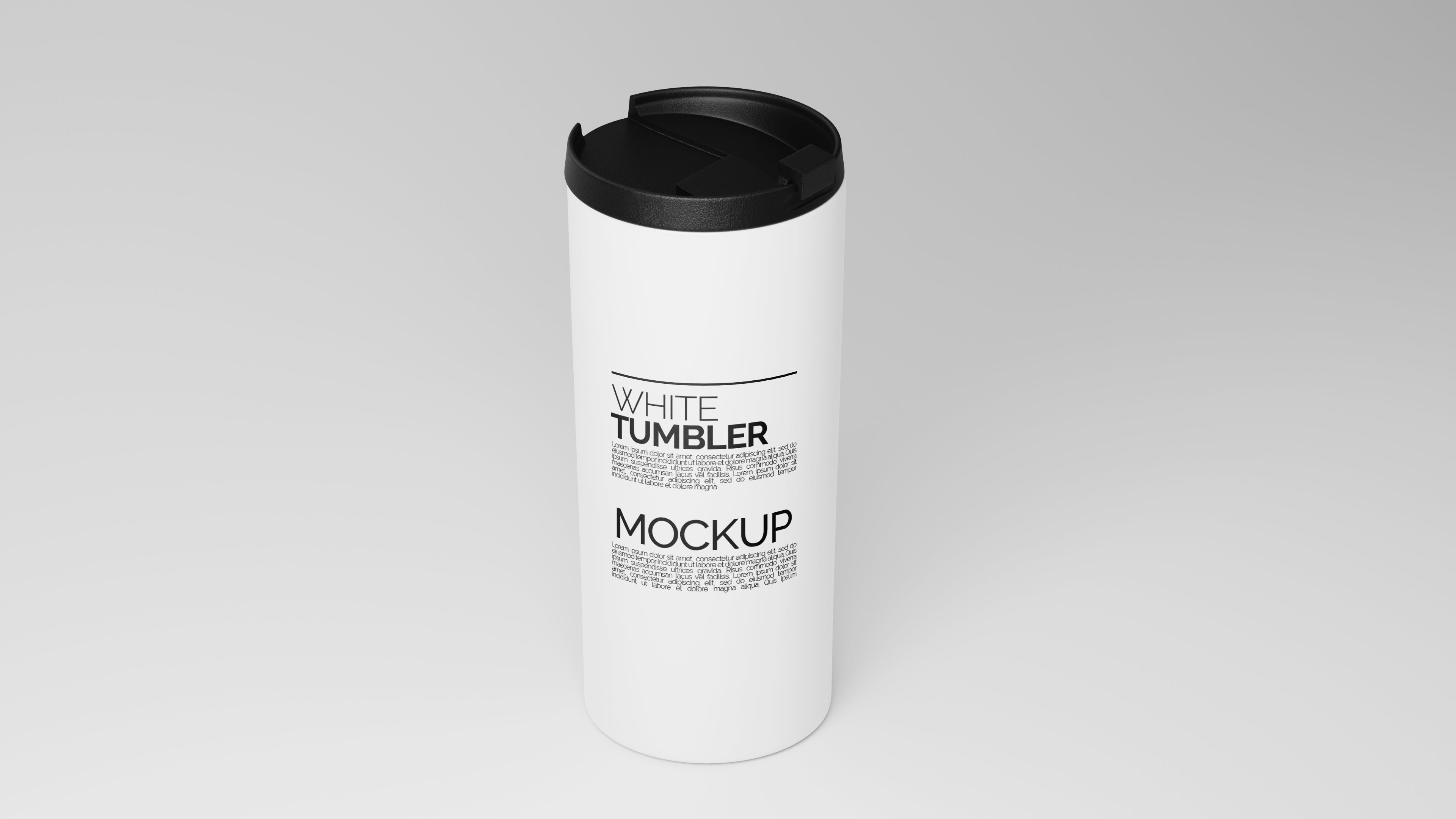 Straight Shaped White Sublimation Tumbler Mockup Bundle – 5 PSDs - Studioform Collection