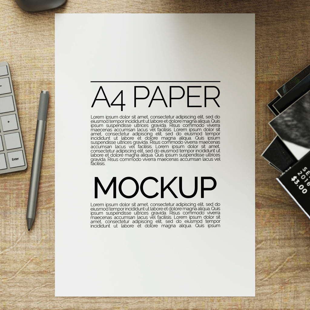 A4 Paper Mockup Bundle - Editioned Collection