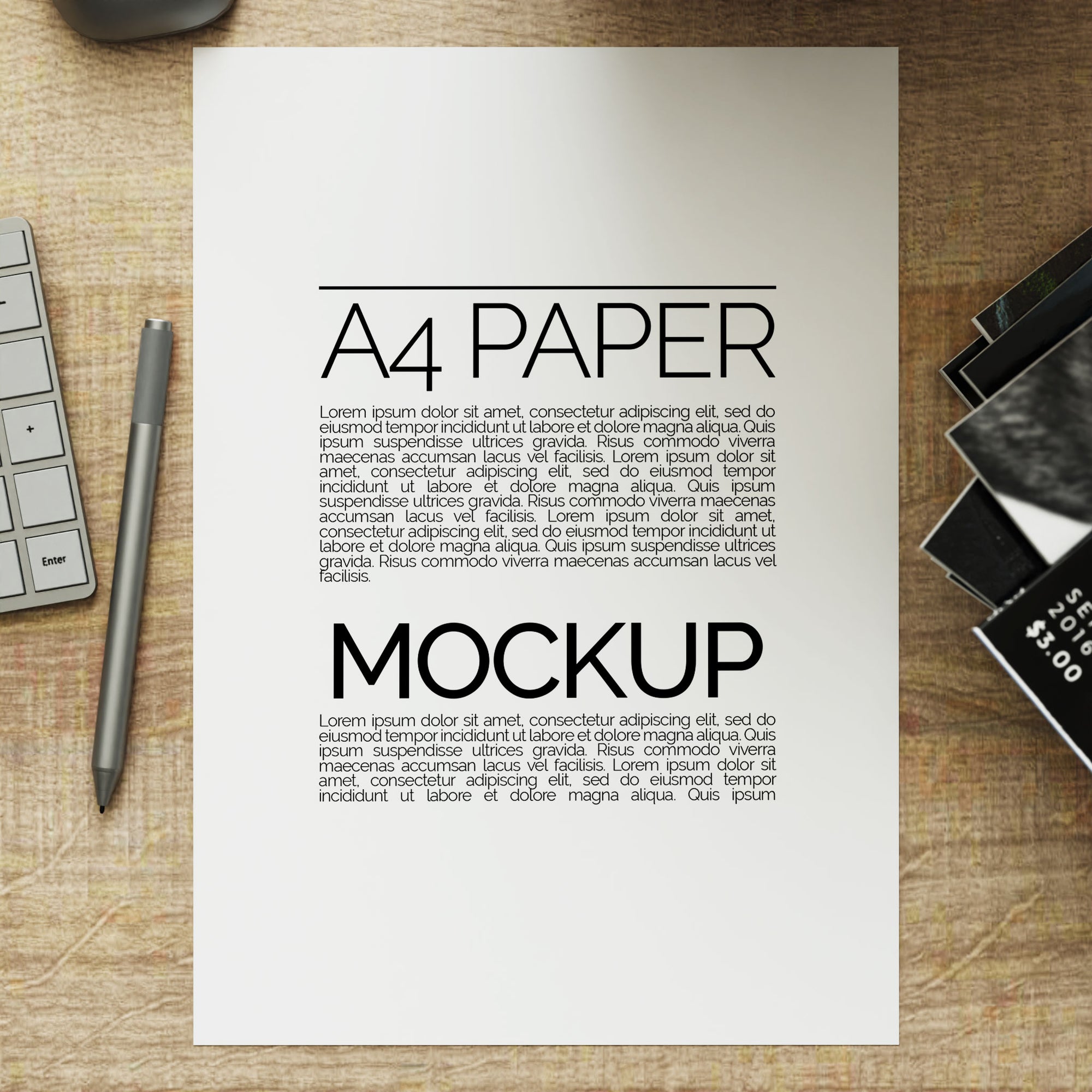 A4 Paper Mockup Bundle - Editioned Collection