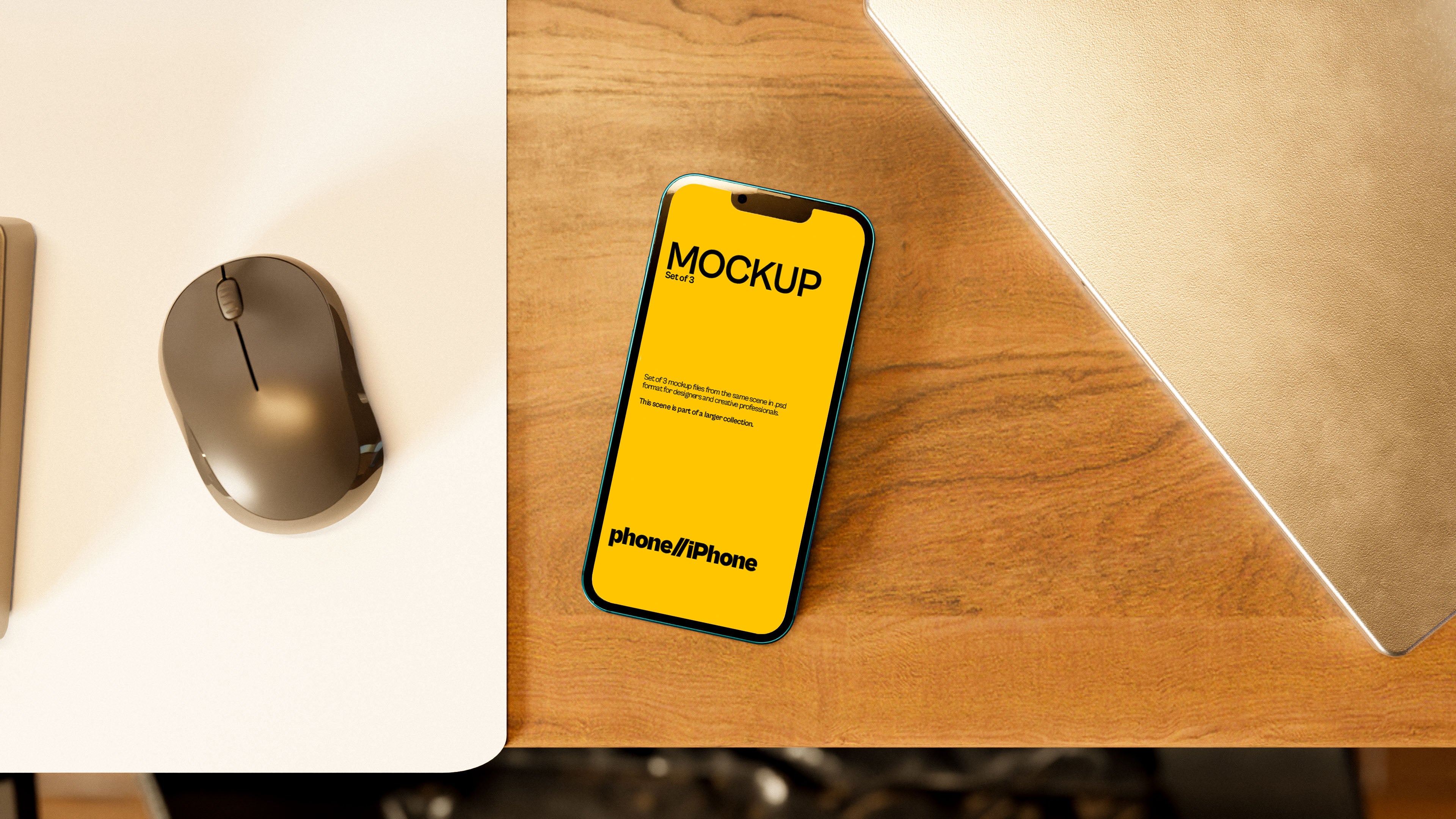 iPhone Screen Mockup Bundle – Starbound Collection (3 PSD)