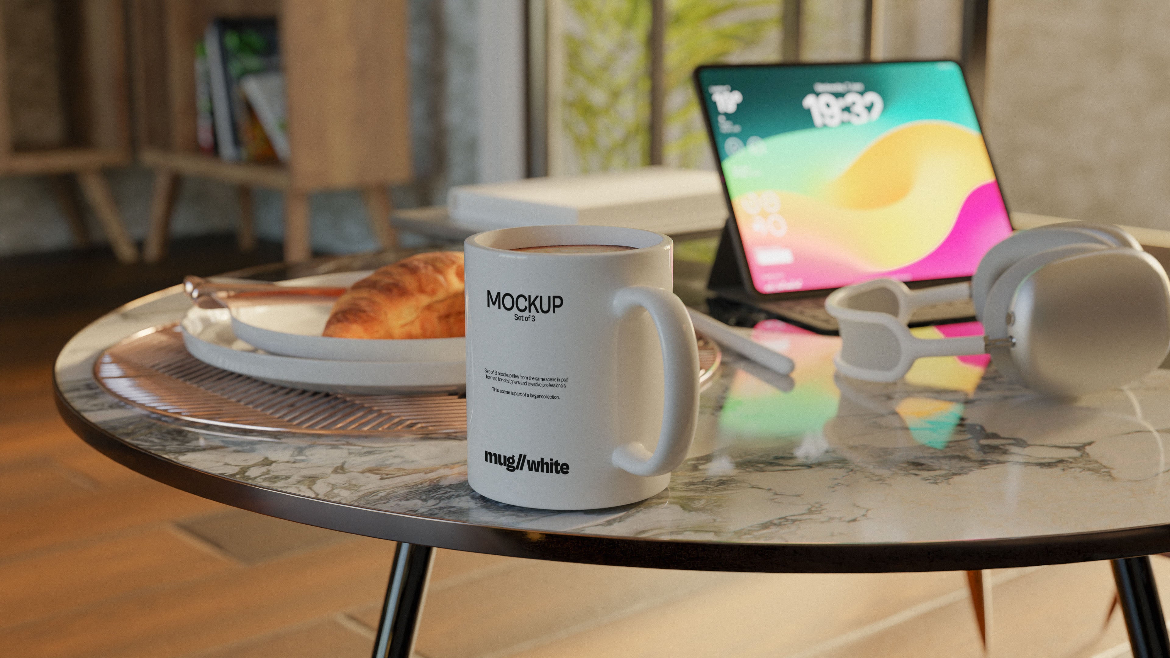 11oz White Sublimation Coffee Mug Mockup Bundle – Polo Collection (3 PSD)