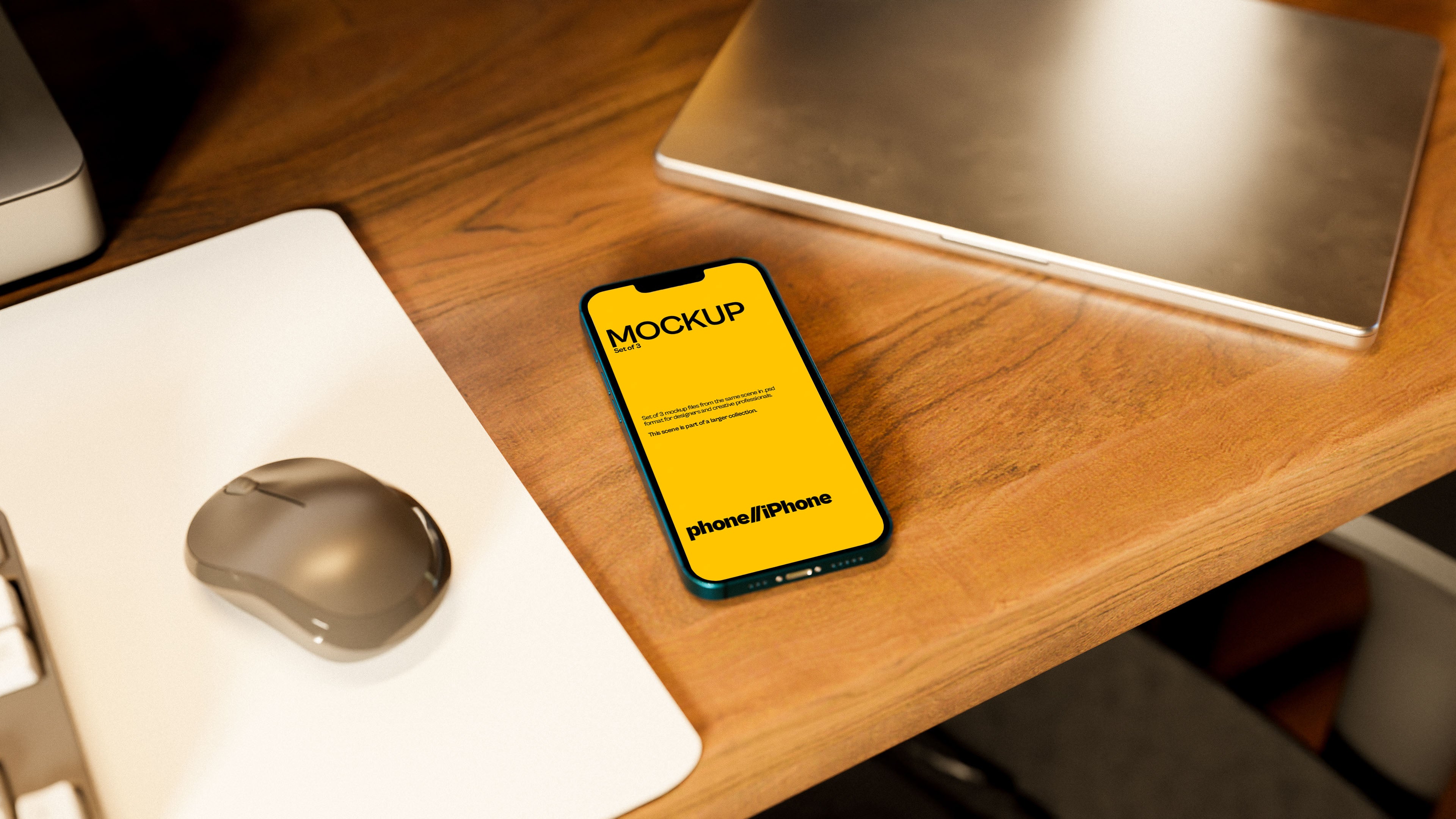 iPhone Screen Mockup Bundle – Starbound Collection (3 PSD)