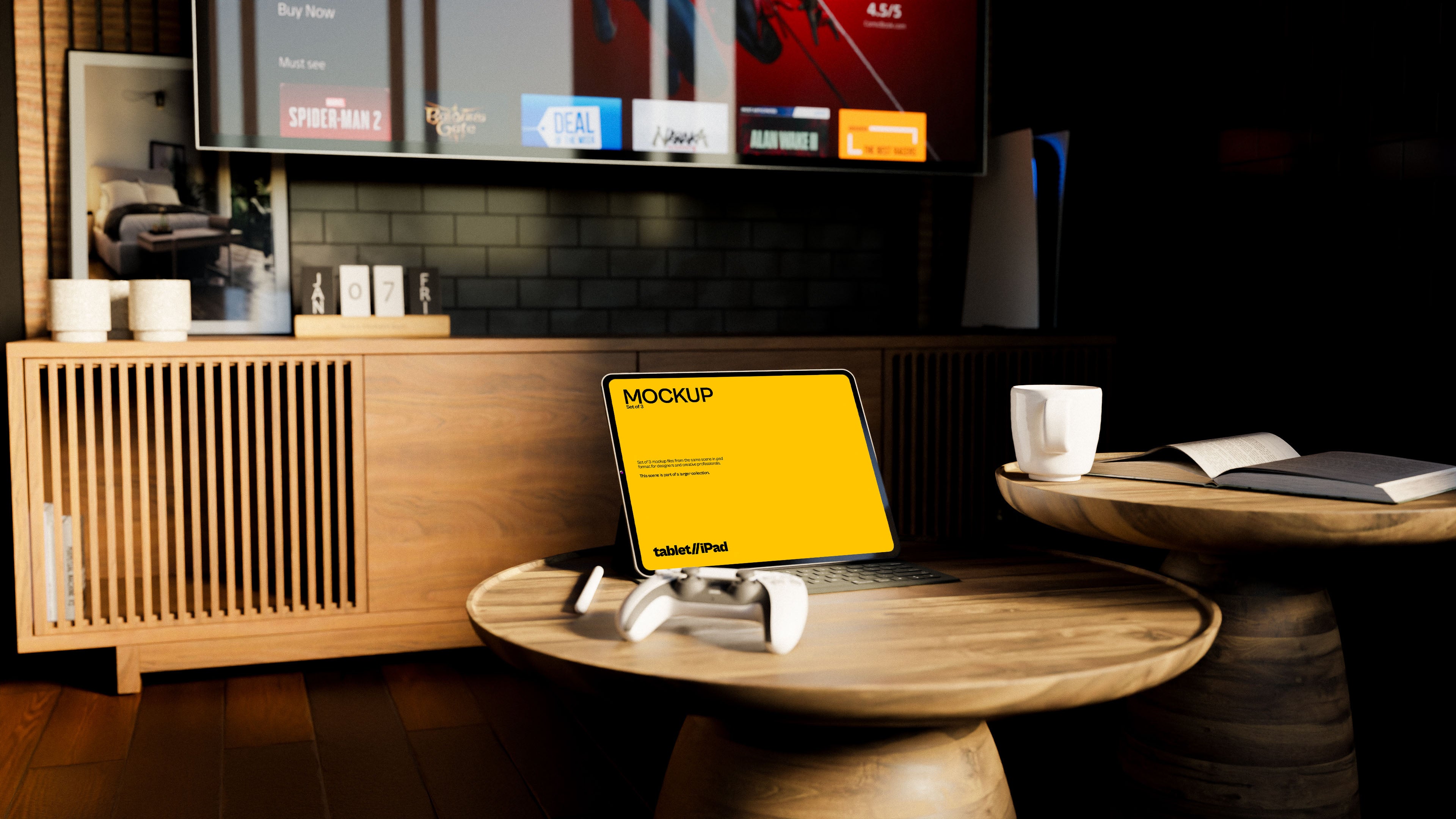 iPad Screen Mockup Bundle – Starbound Collection (3 PSD)