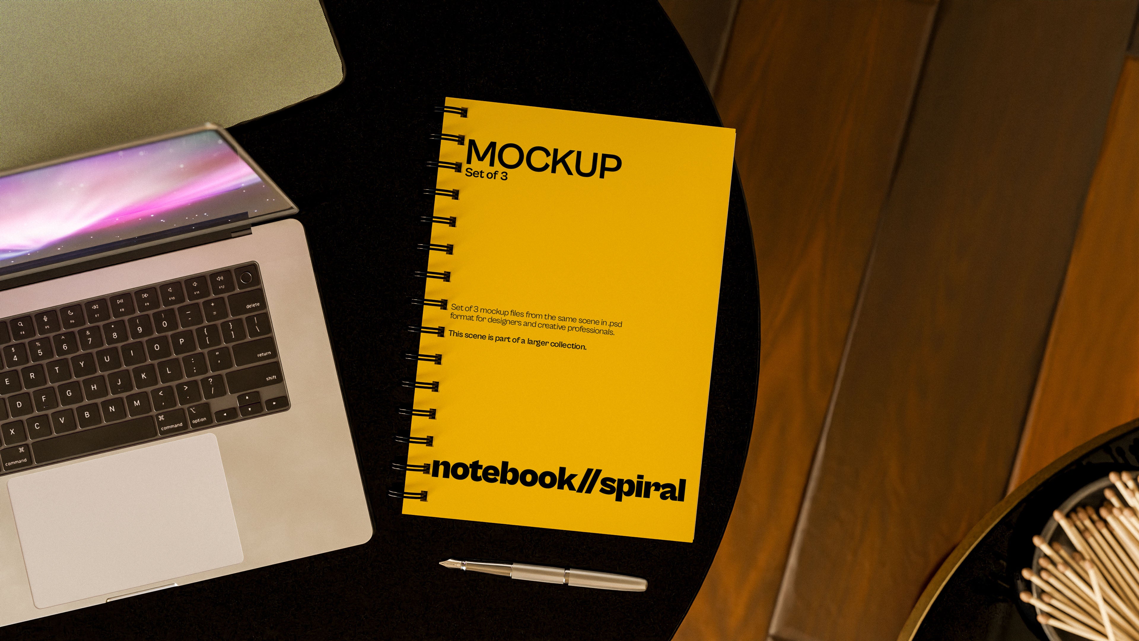 Spiral Notebook Mockup Bundle – Polo Collection (3 PSD)