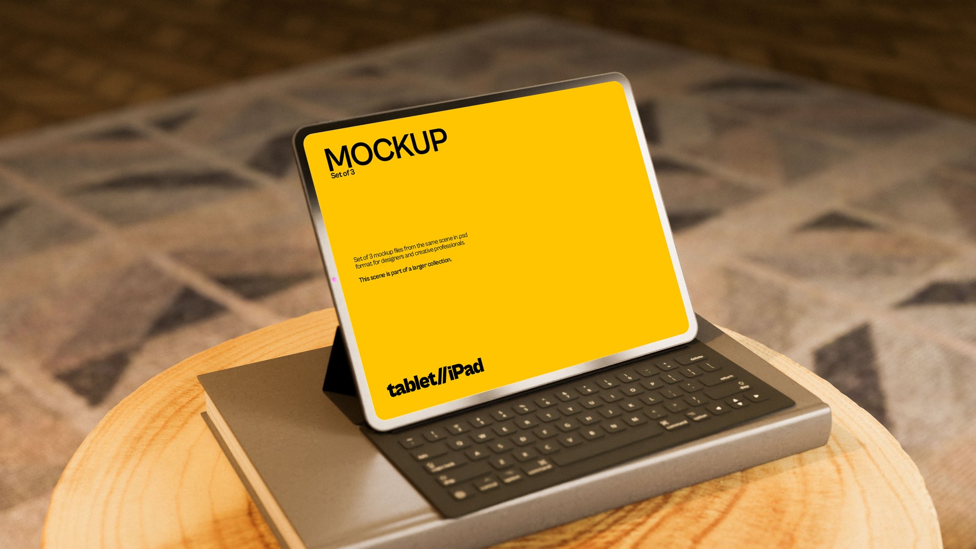 iPad Screen Mockup Bundle – Verdant Collection (3 PSD)