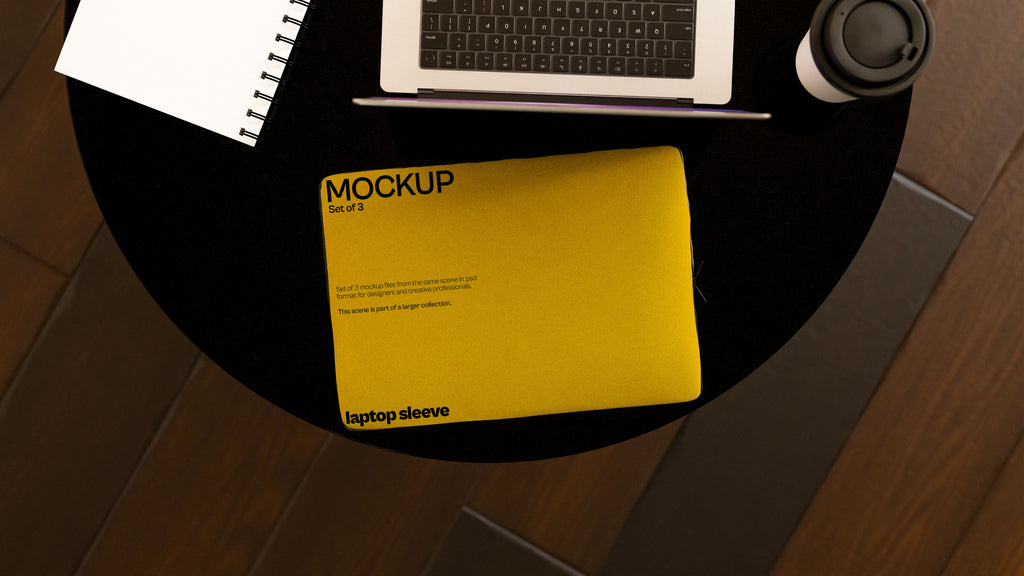 Sublimation Laptop Sleeve Mockup Bundle – Polo Collection (4 PSD)