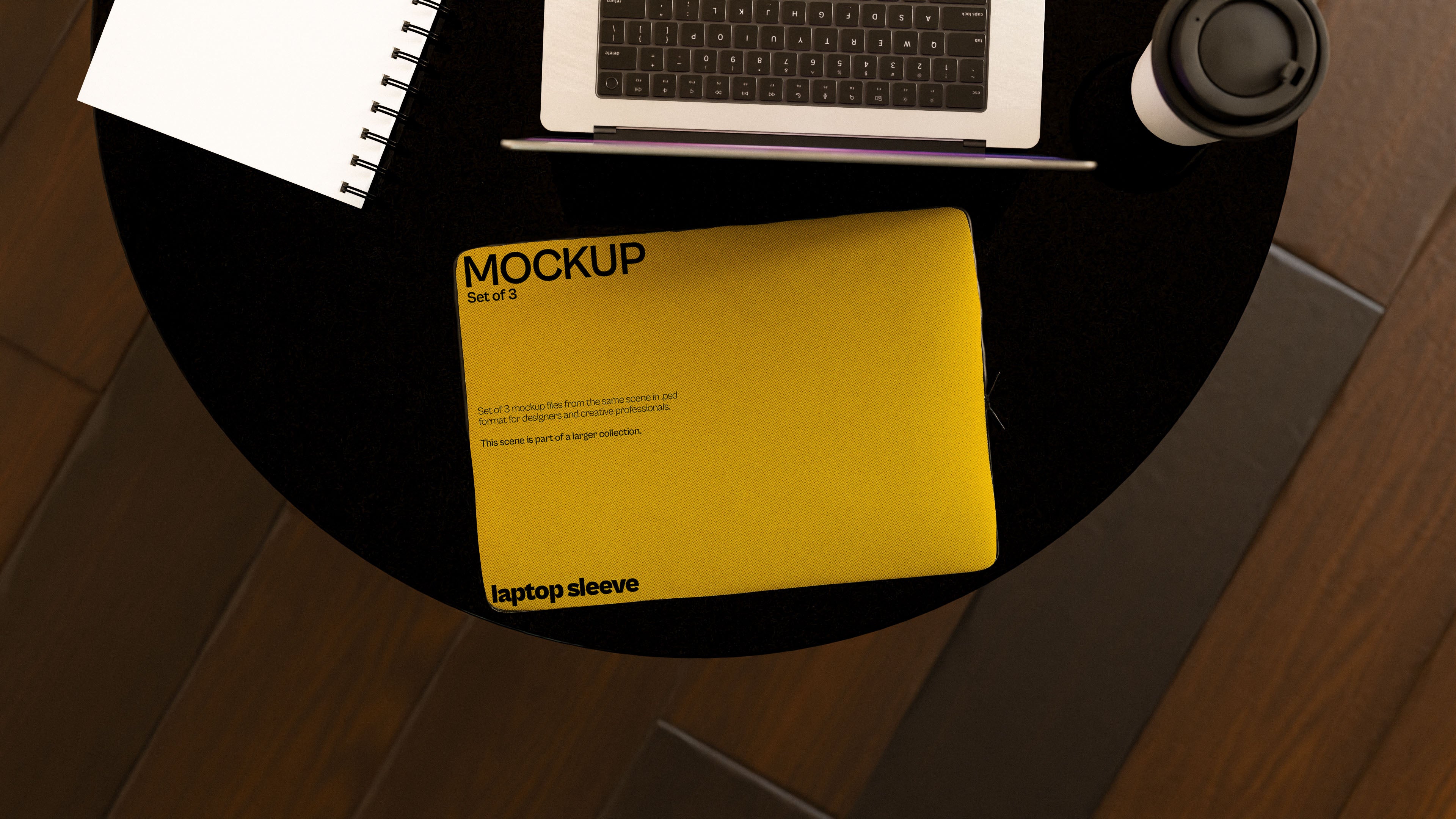 Sublimation Laptop Sleeve Mockup Bundle – Polo Collection (4 PSD)