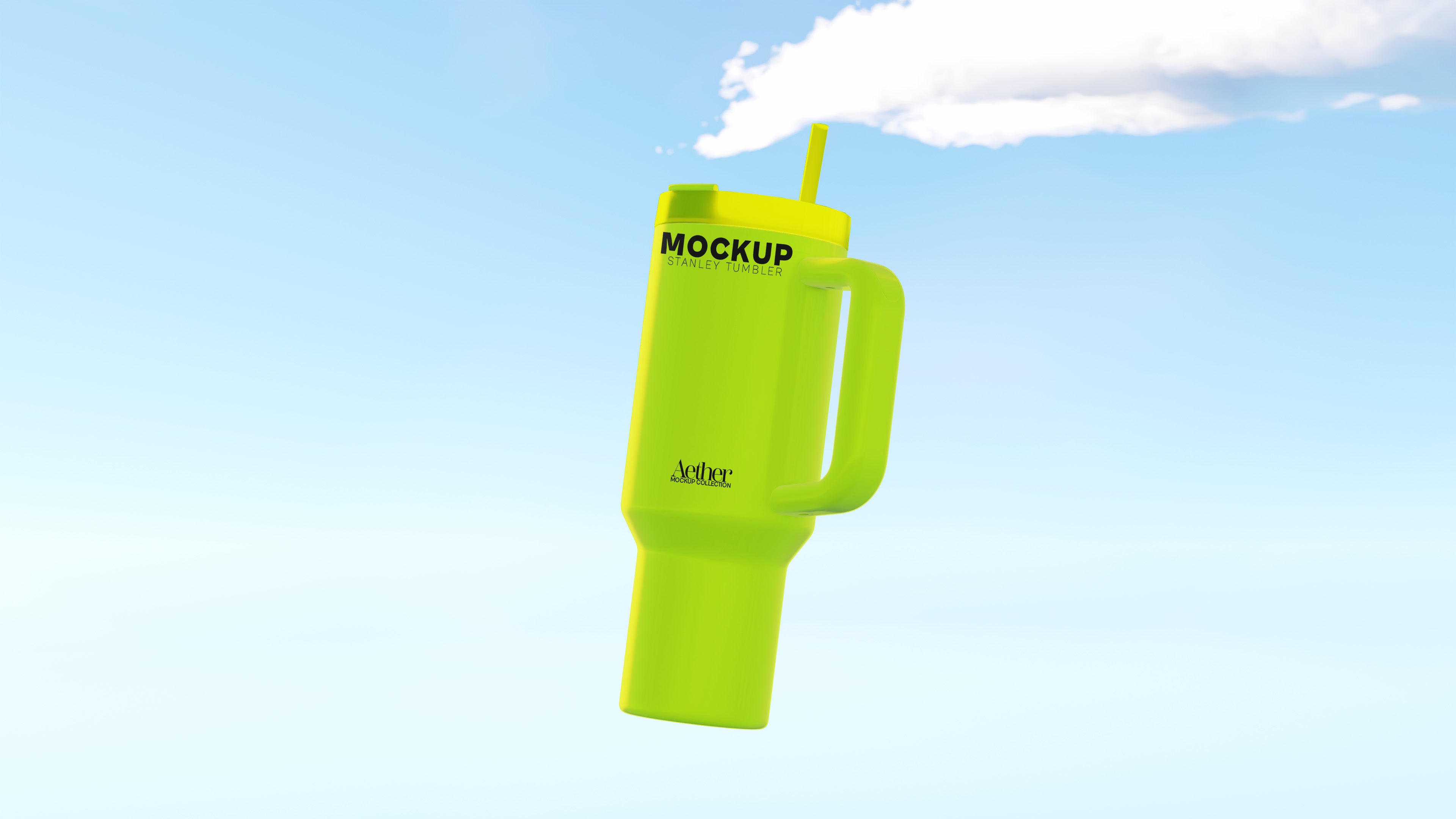 Large Handle Tumbler Mockup Bundle – Aether Collection (3 PSD)