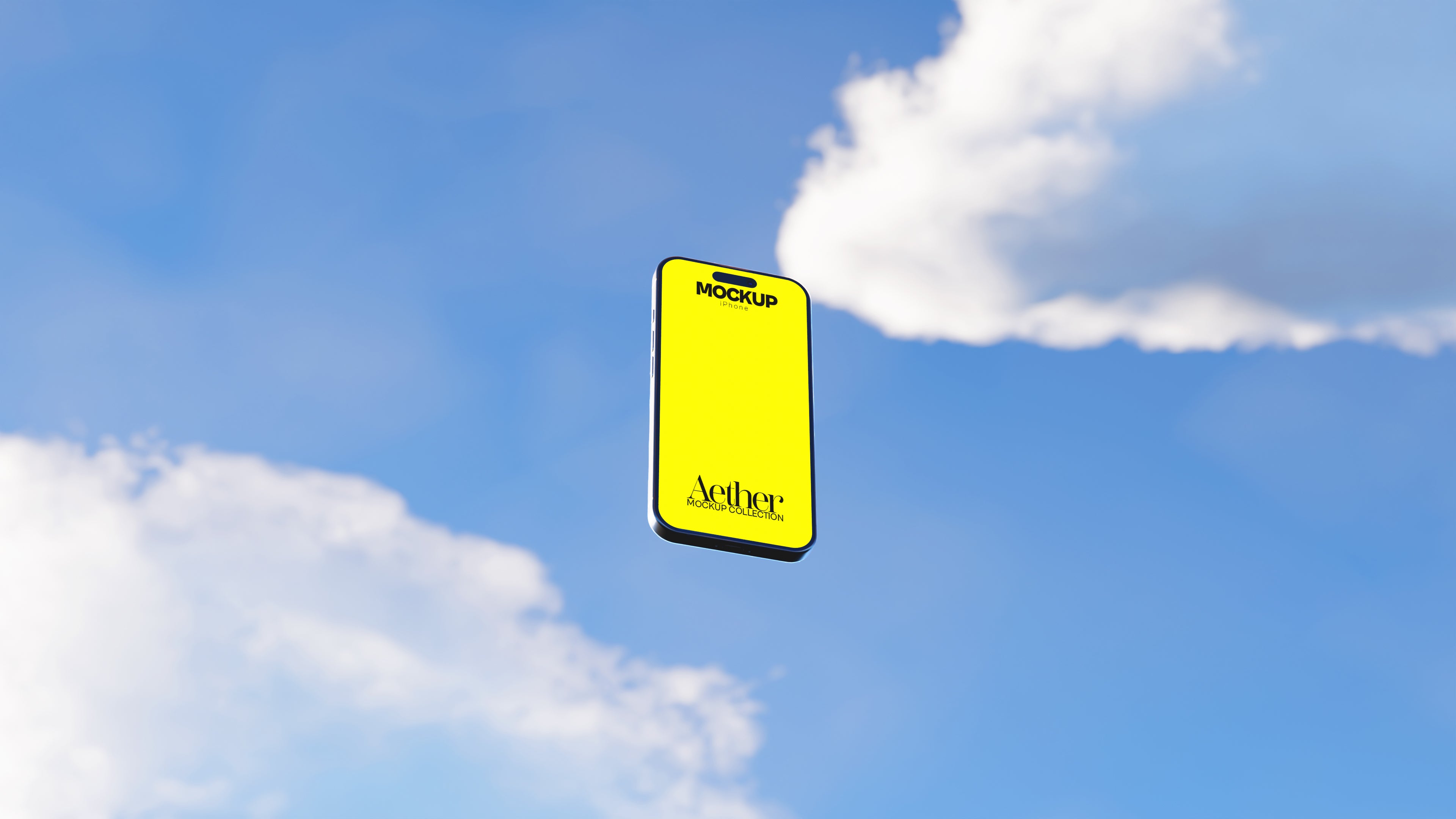 iPhone Screen Mockup Bundle – Aether Collection (3 PSD)
