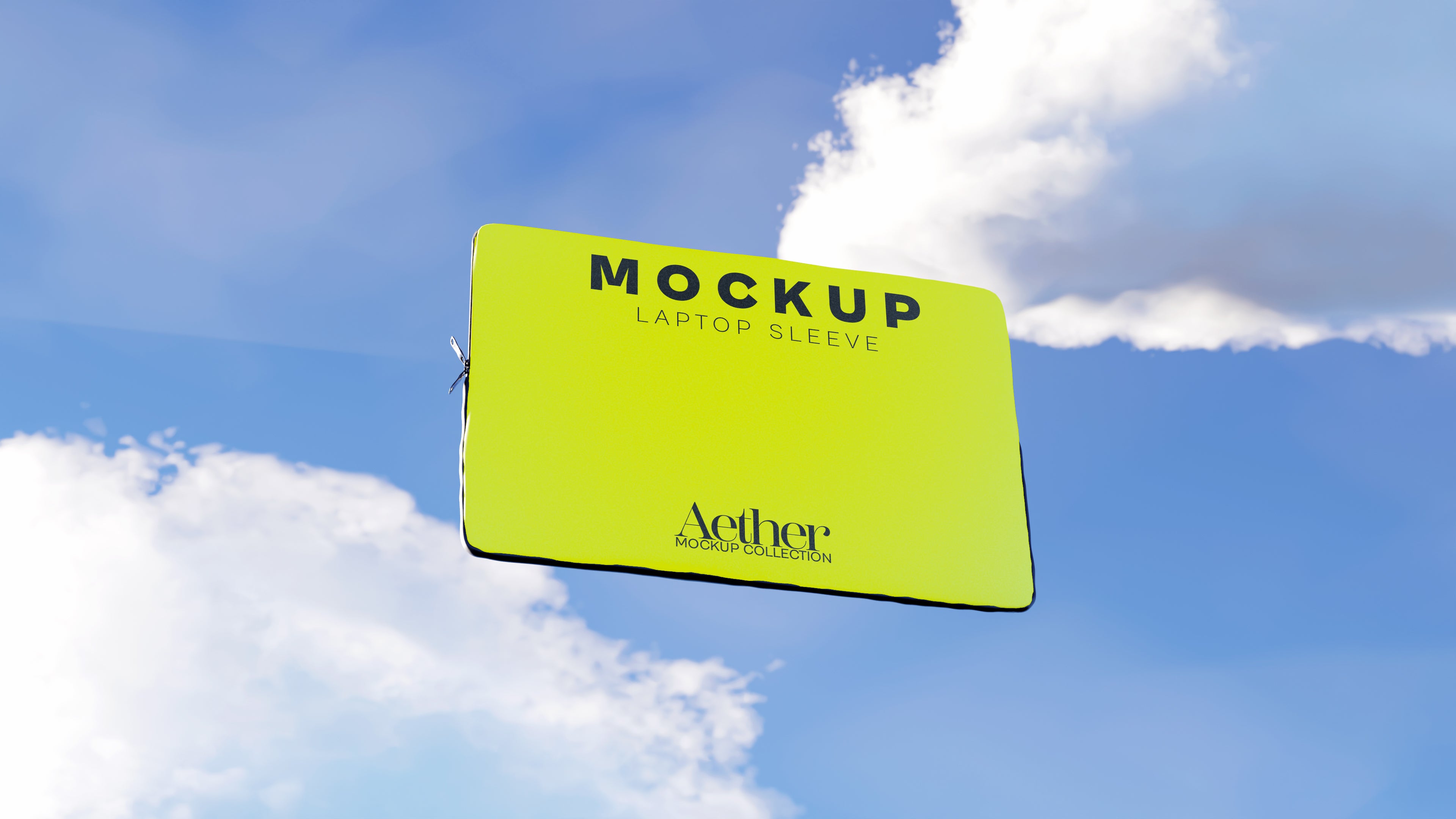 Laptop Sleeve Mockup Bundle – Aether Collection (3 PSD)