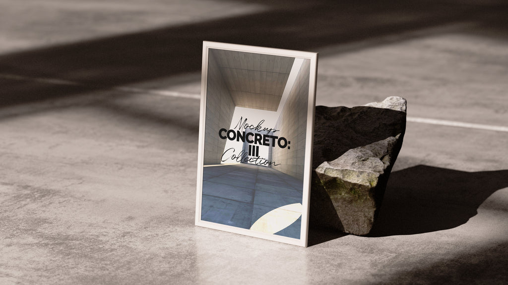 Framed Artwork Mockup | Concreto 3
