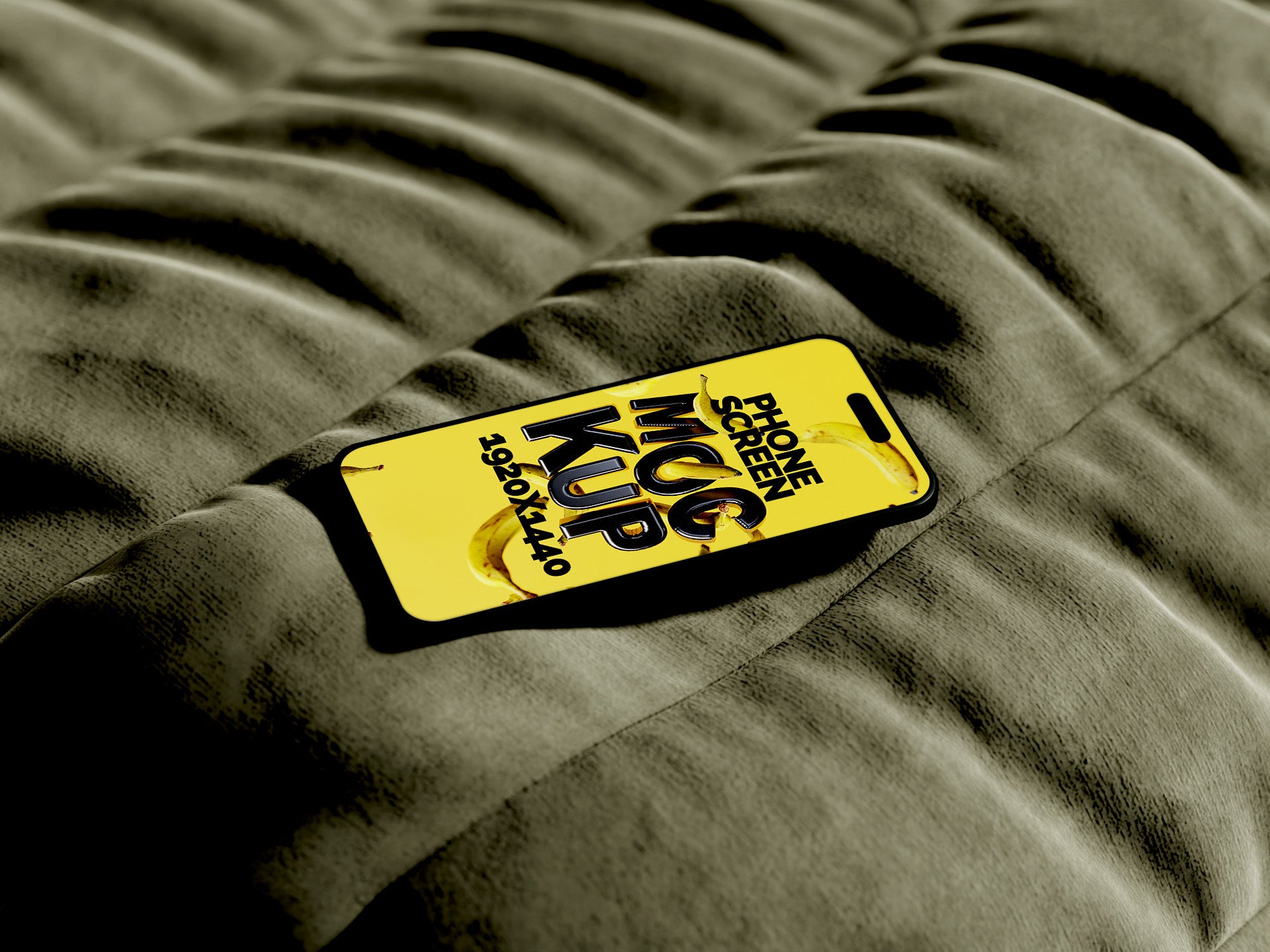 iPhone Screen Mockup Bundle – 3 PSDs in Sofa Scene | Crest Collection