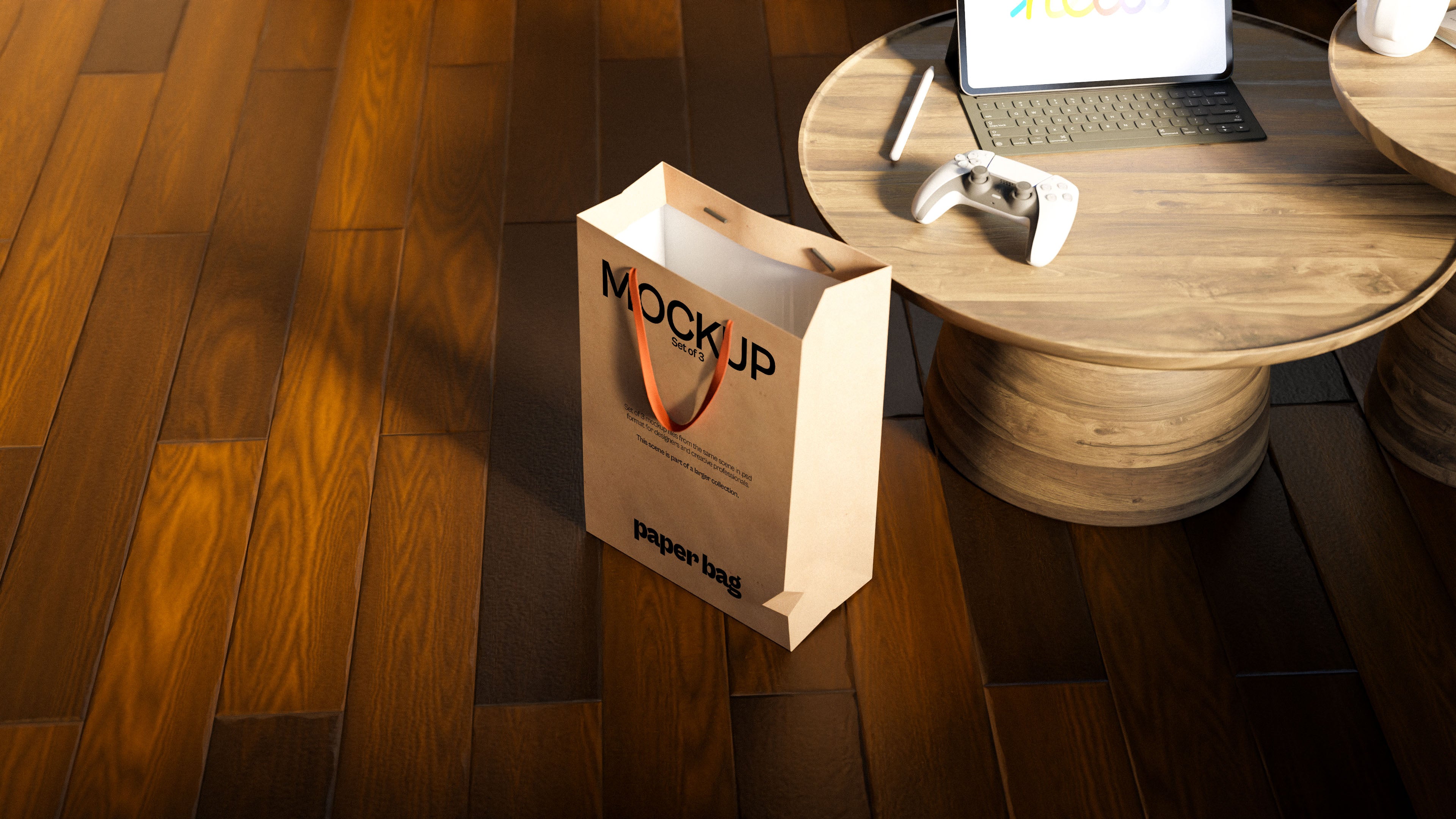 Brown Paper Bag Mockup Bundle – Starbound Collection (3 PSD)