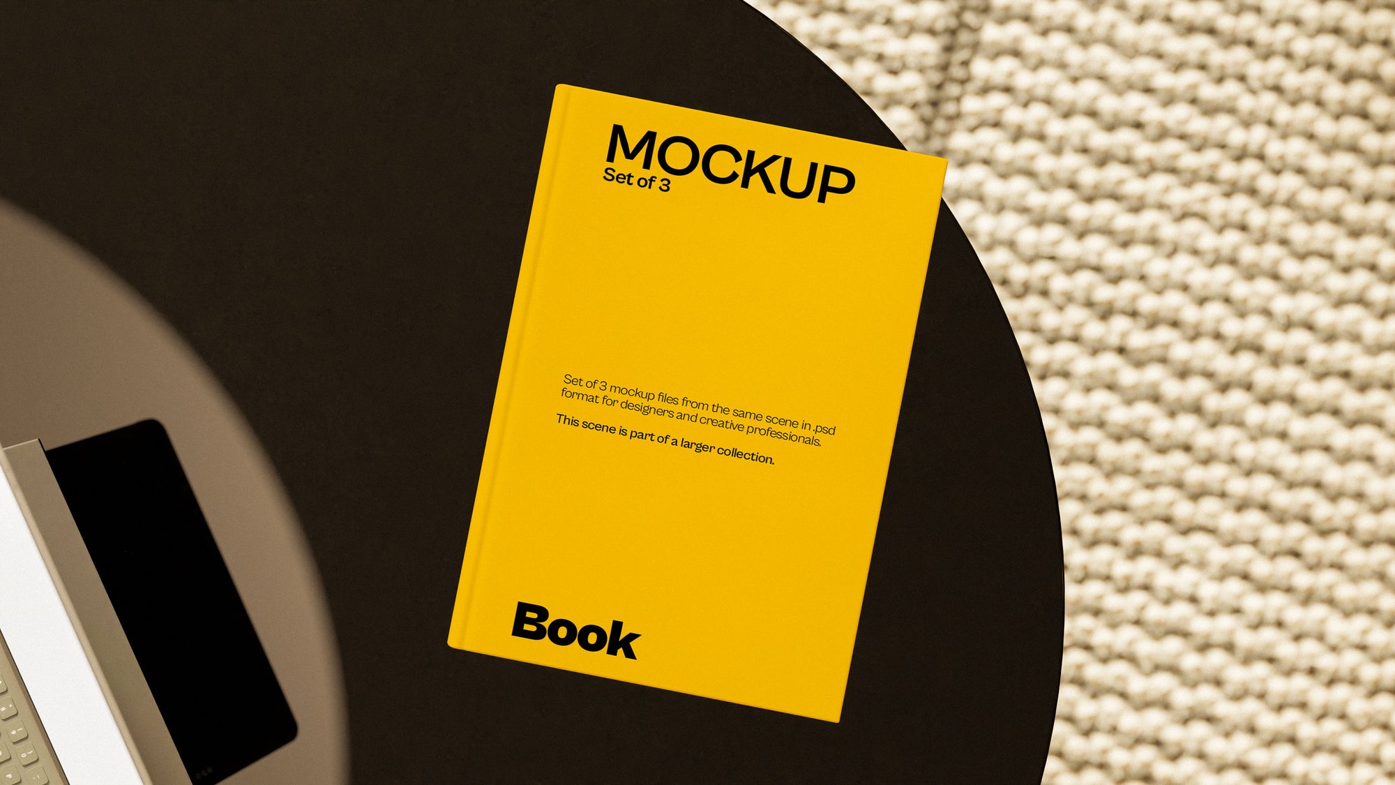 Book Cover Mockup Bundle – Halcyon Collection (3 PSD)