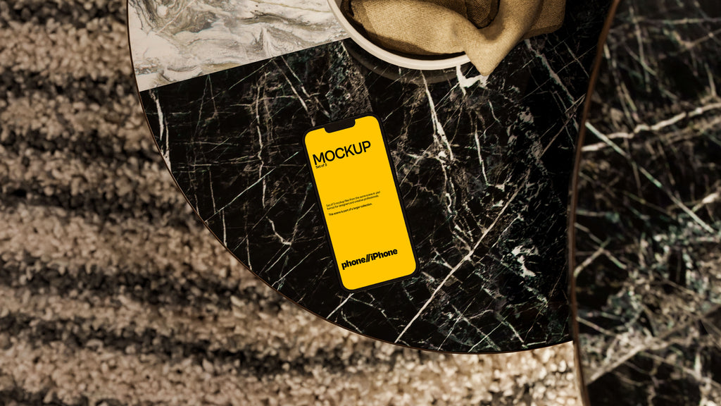 iPhone Screen Mockup Bundle – Mid Century Collection (3 PSD)