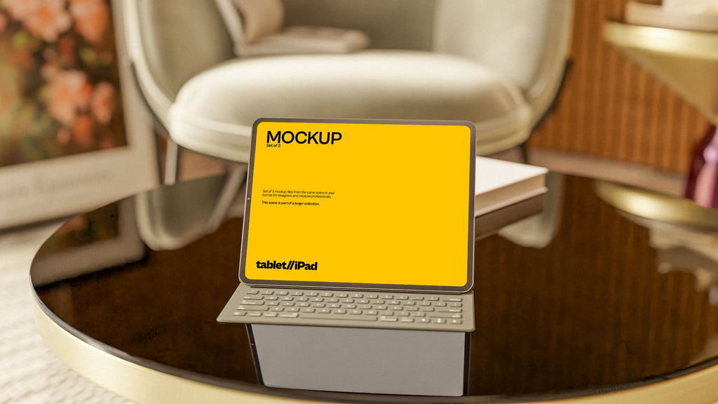 iPad Screen Mockup Bundle – Halcyon Collection (3 PSD)