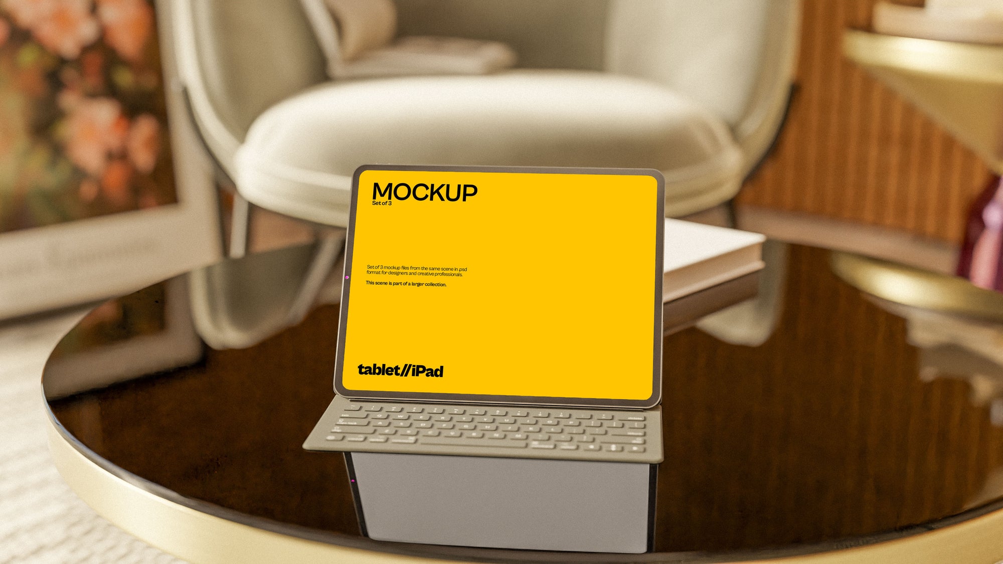 iPad Screen Mockup Bundle – Halcyon Collection (3 PSD)