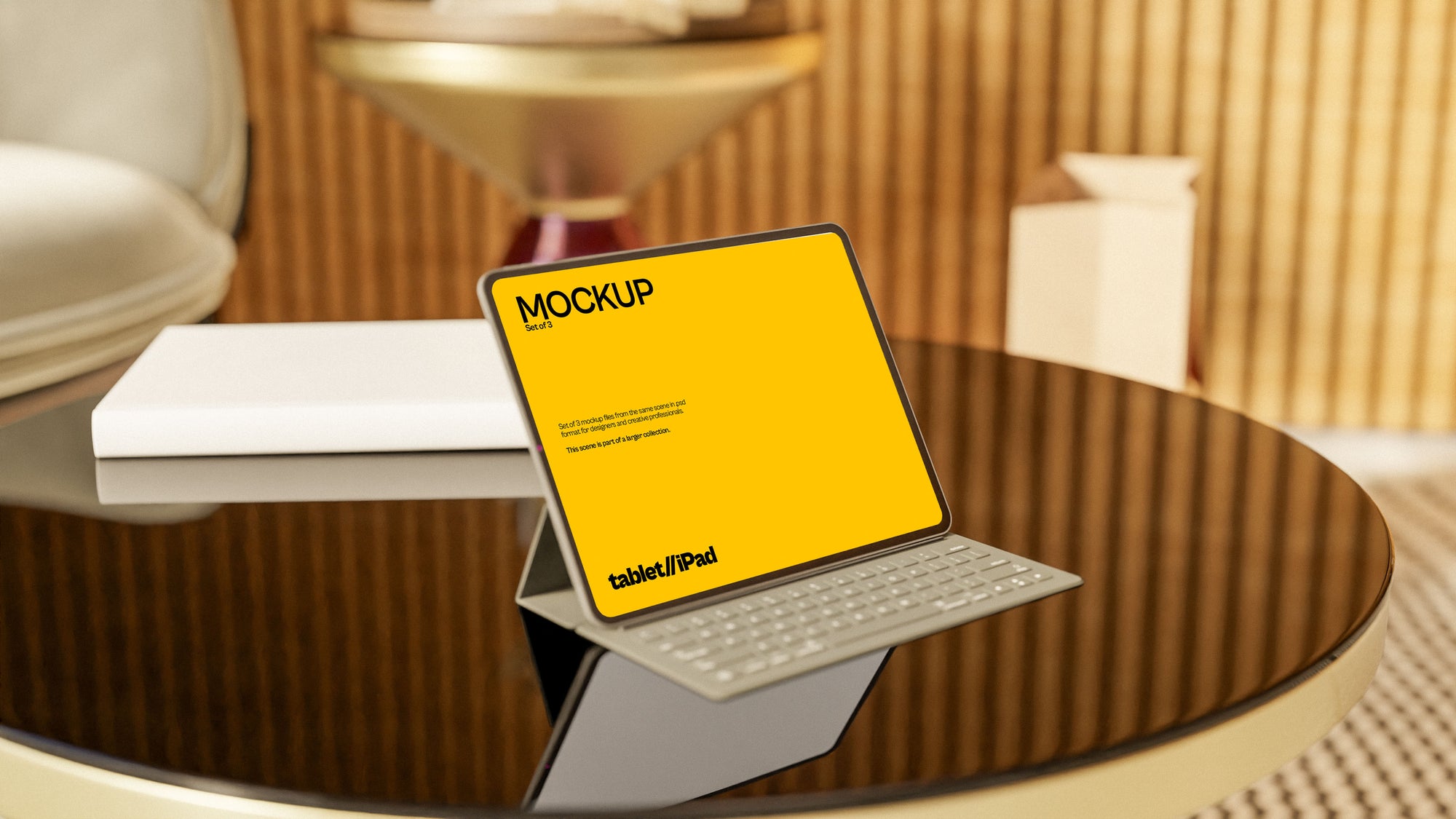 iPad Screen Mockup Bundle – Halcyon Collection (3 PSD)