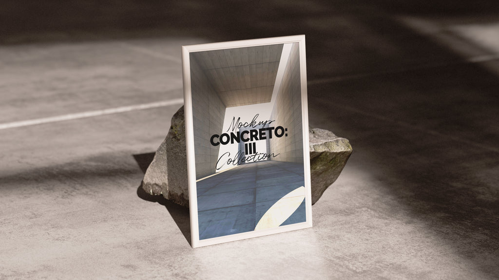 Framed Artwork Mockup | Concreto 3
