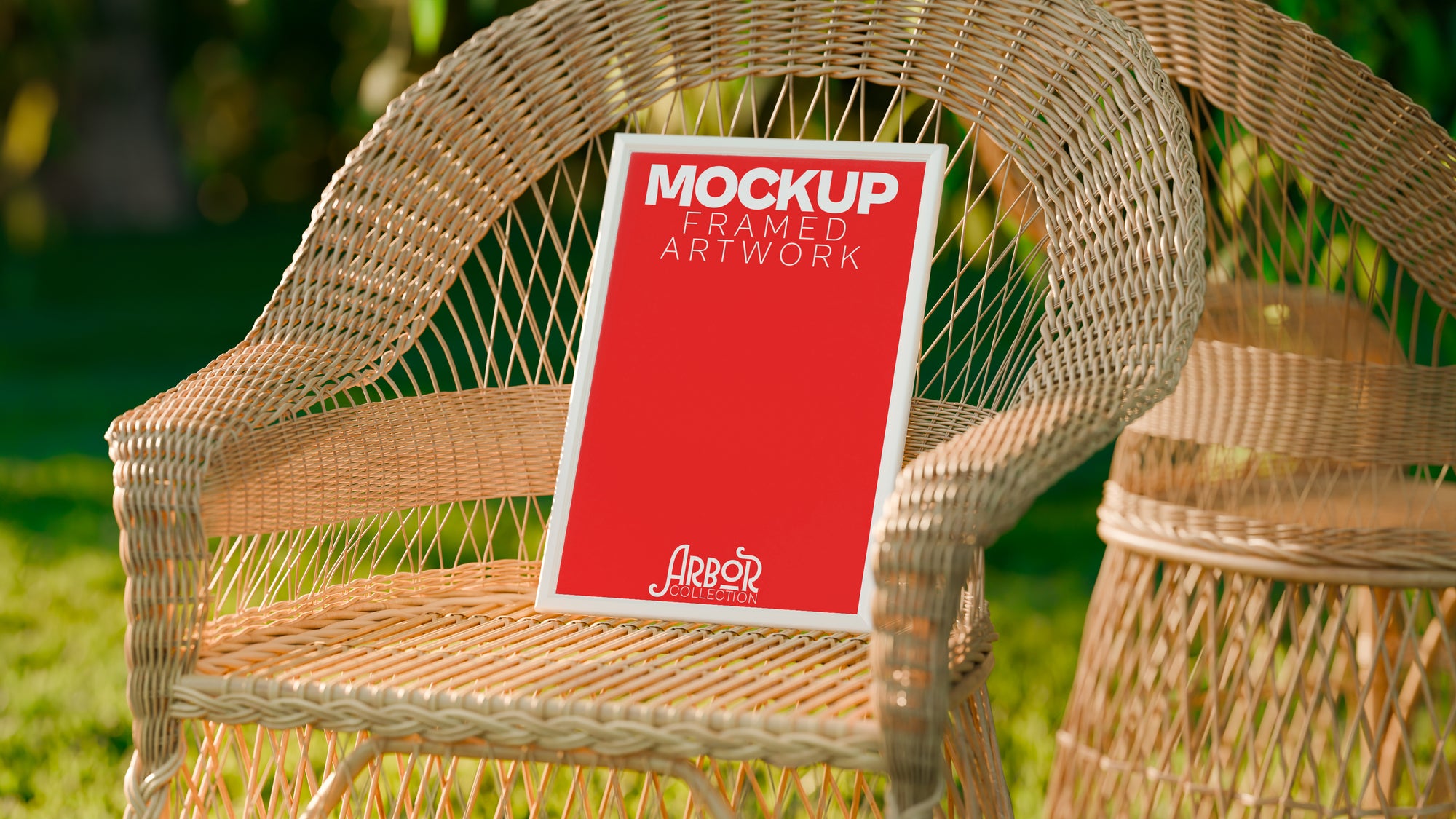 Framed Artwork Mockup Bundle – Arbor Collection (4 PSD)