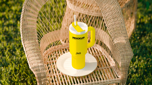Large Handle Tumbler Mockup Bundle – Arbor Collection (4 PSD)