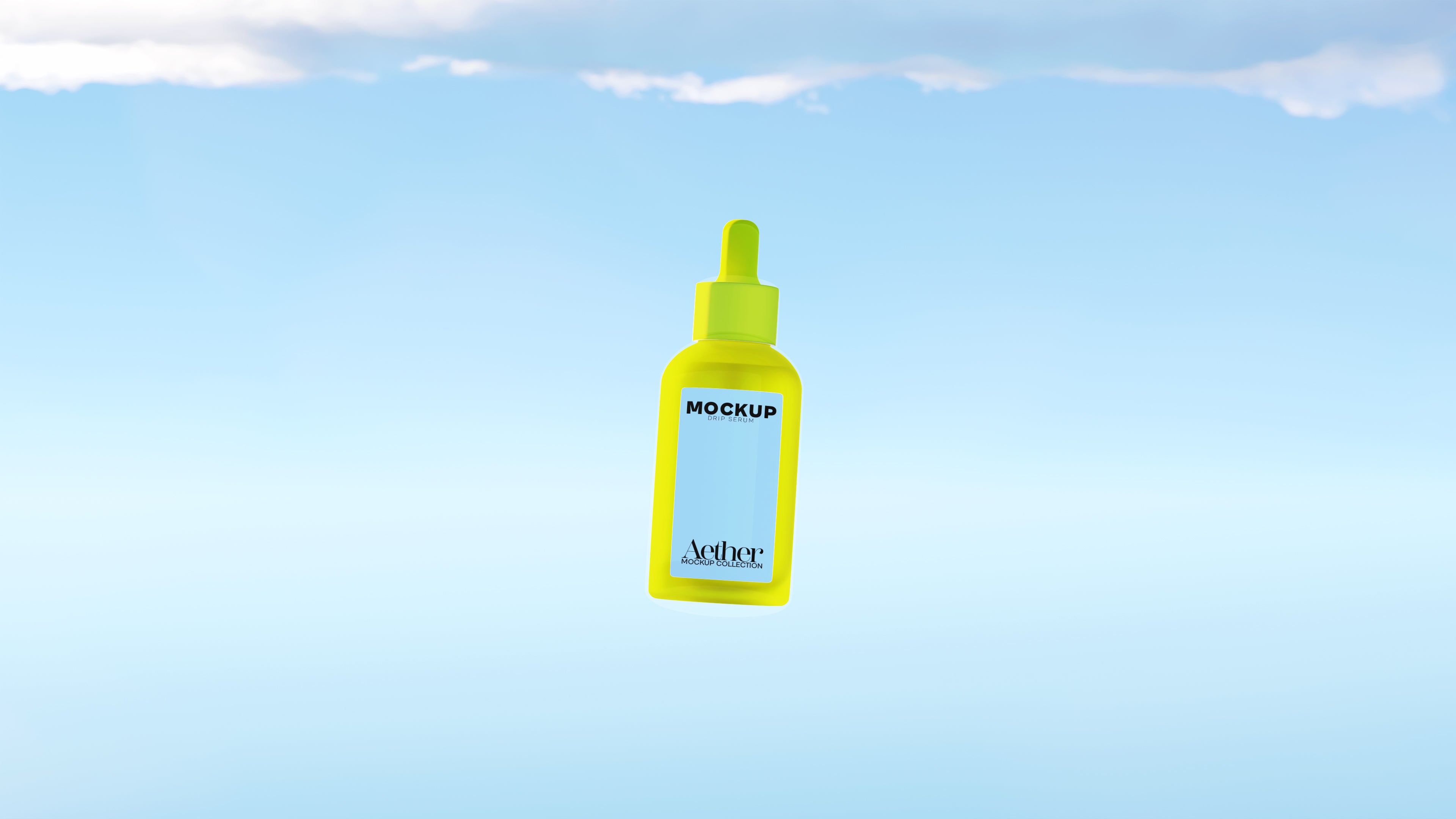 Drip Serum Bottle Mockup Bundle – Aether Collection (3 PSD)