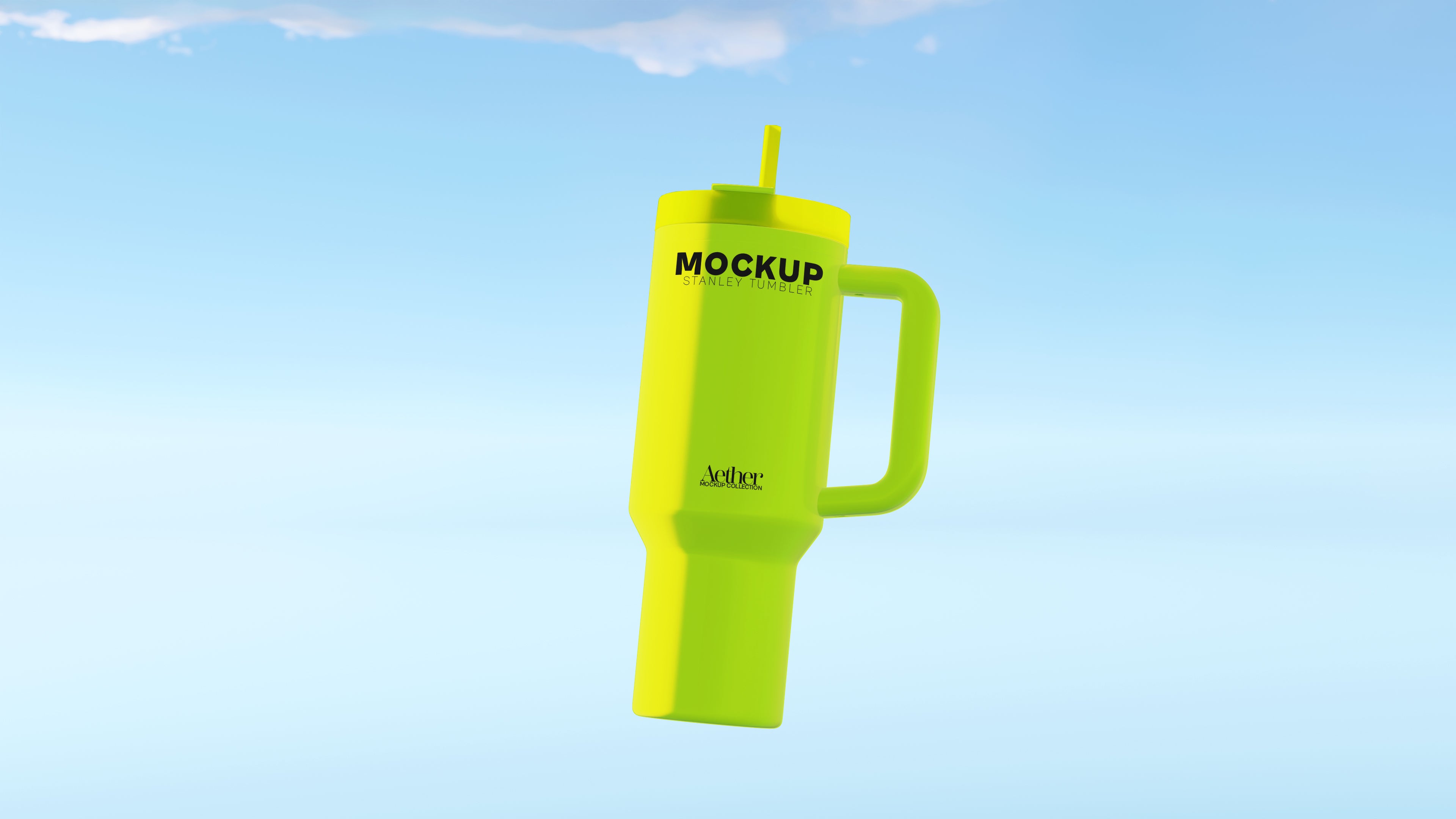 Large Handle Tumbler Mockup Bundle – Aether Collection (3 PSD)