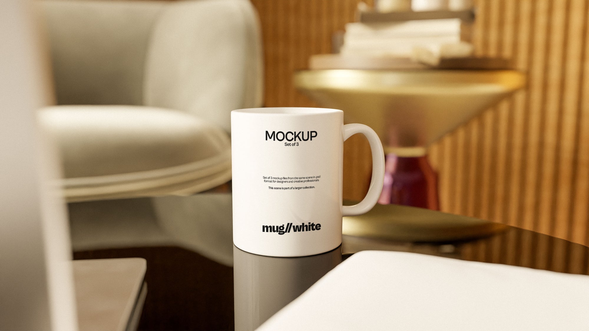 White Coffee Mug Mockup Bundle – Halcyon Collection (3 PSD)