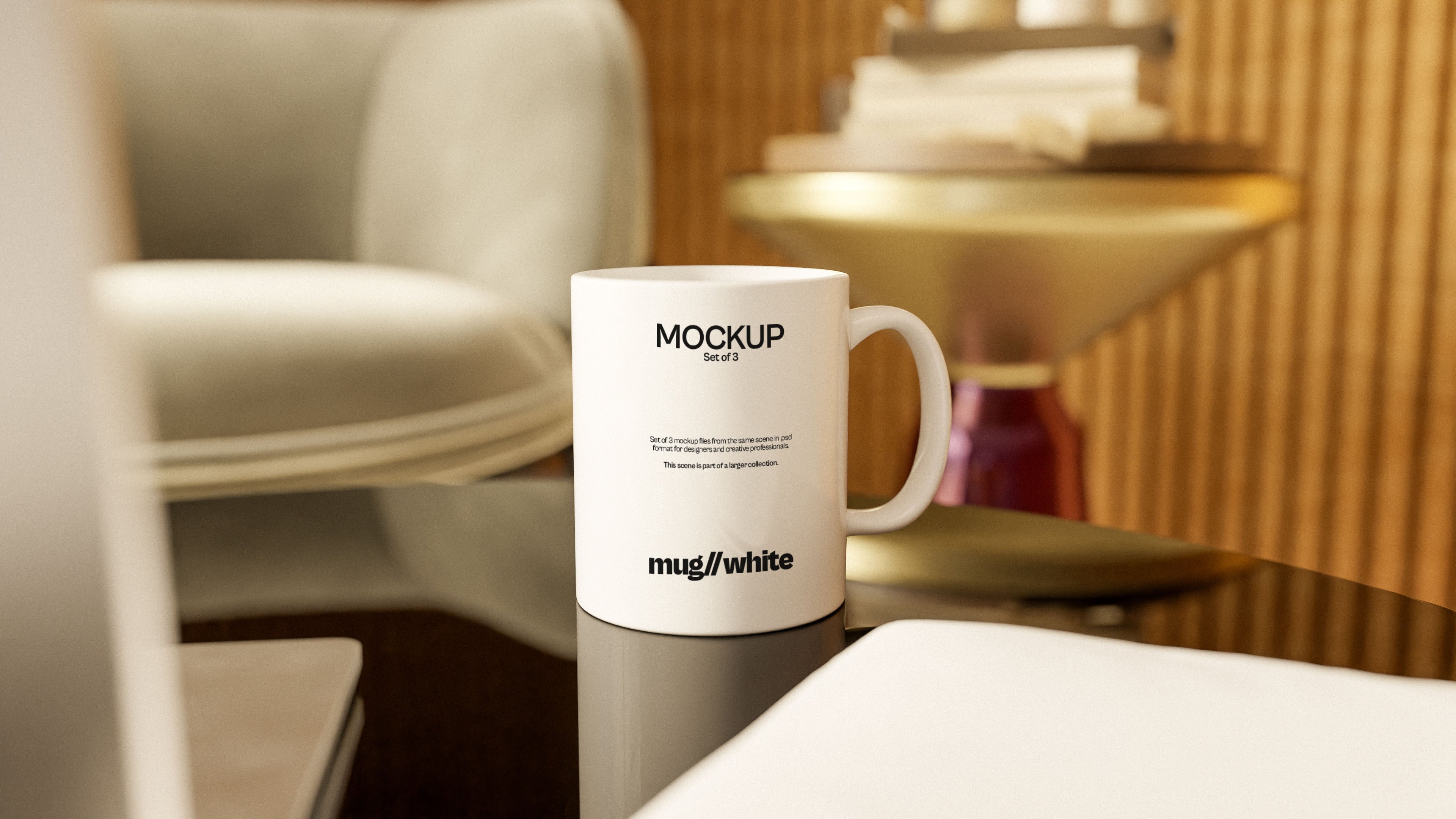 White Coffee Mug Mockup Bundle – Halcyon Collection (3 PSD)