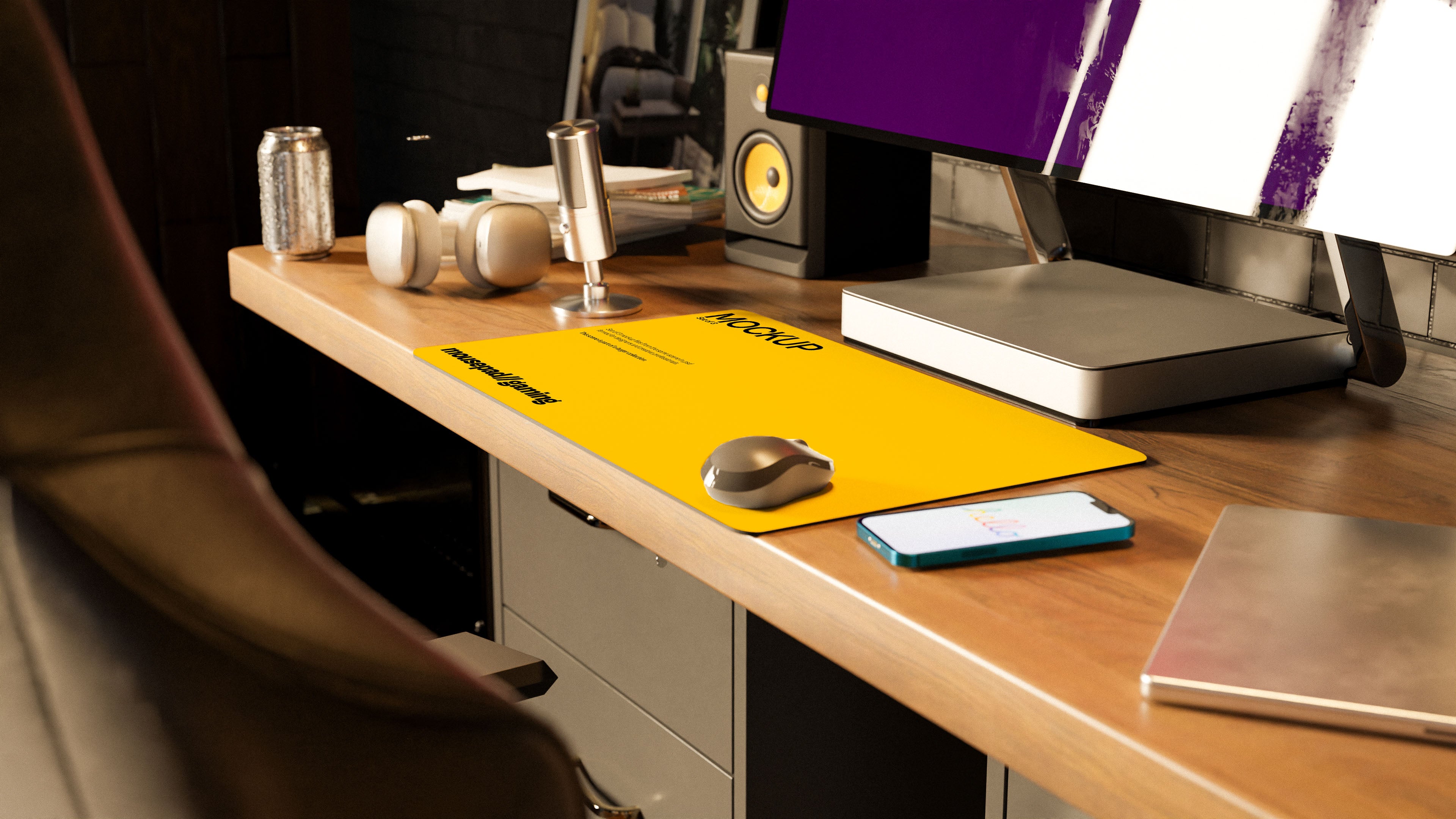 Long Gaming Mousepad Mockup Bundle – Starbound Collection (3 PSD)