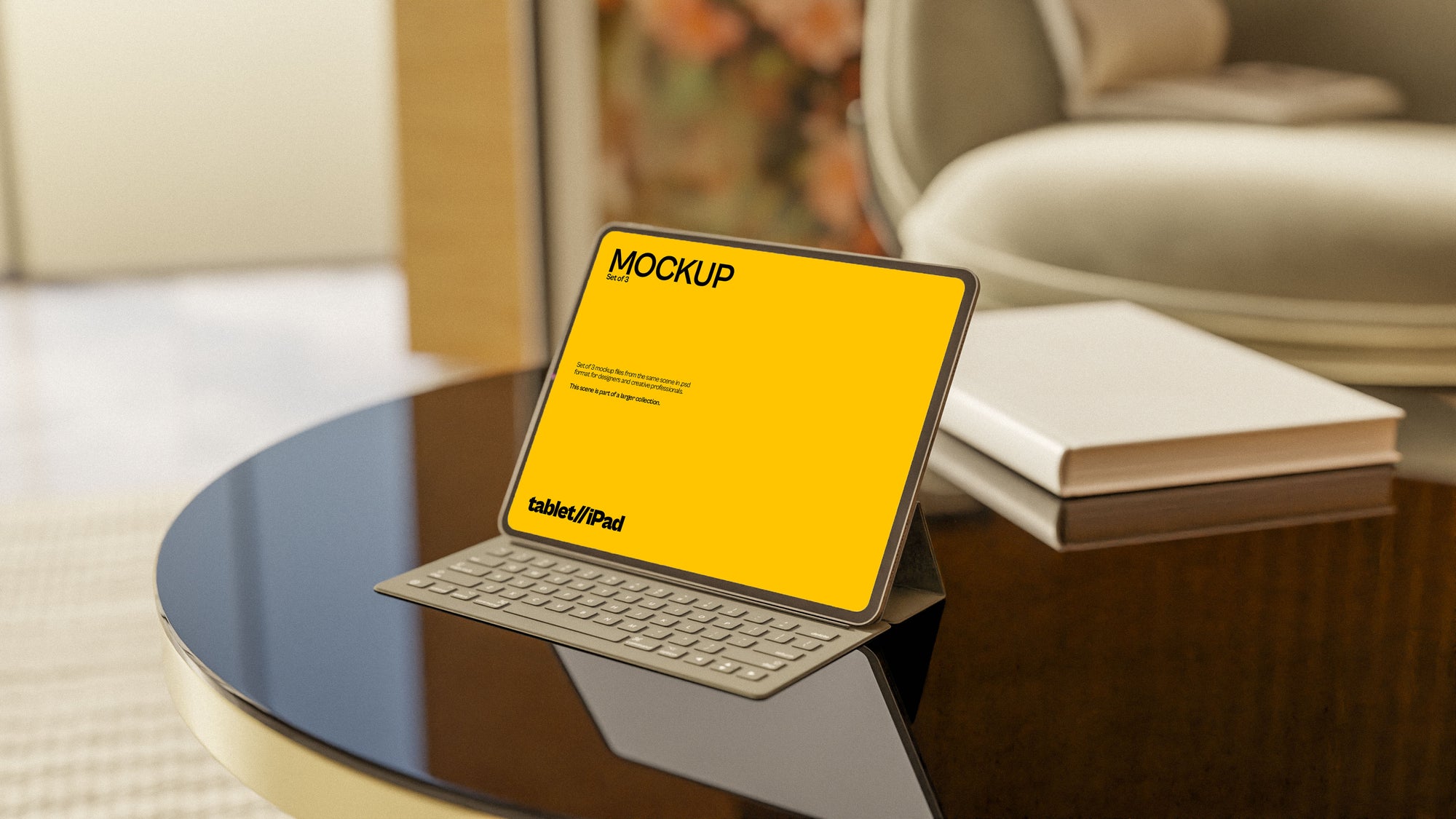 iPad Screen Mockup Bundle – Halcyon Collection (3 PSD)