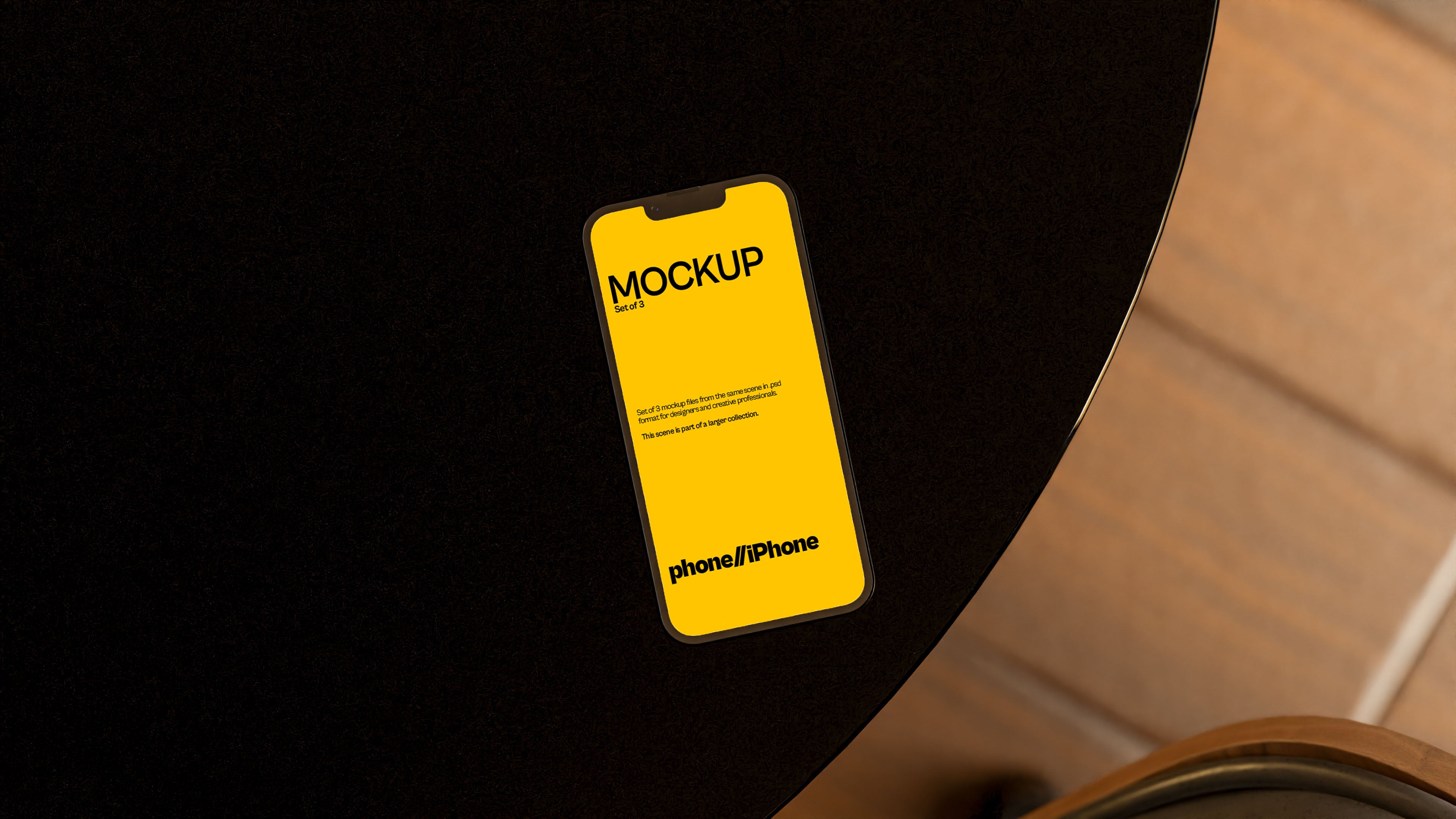 iPhone Screen Mockup Bundle – Polo Collection (3 PSD)