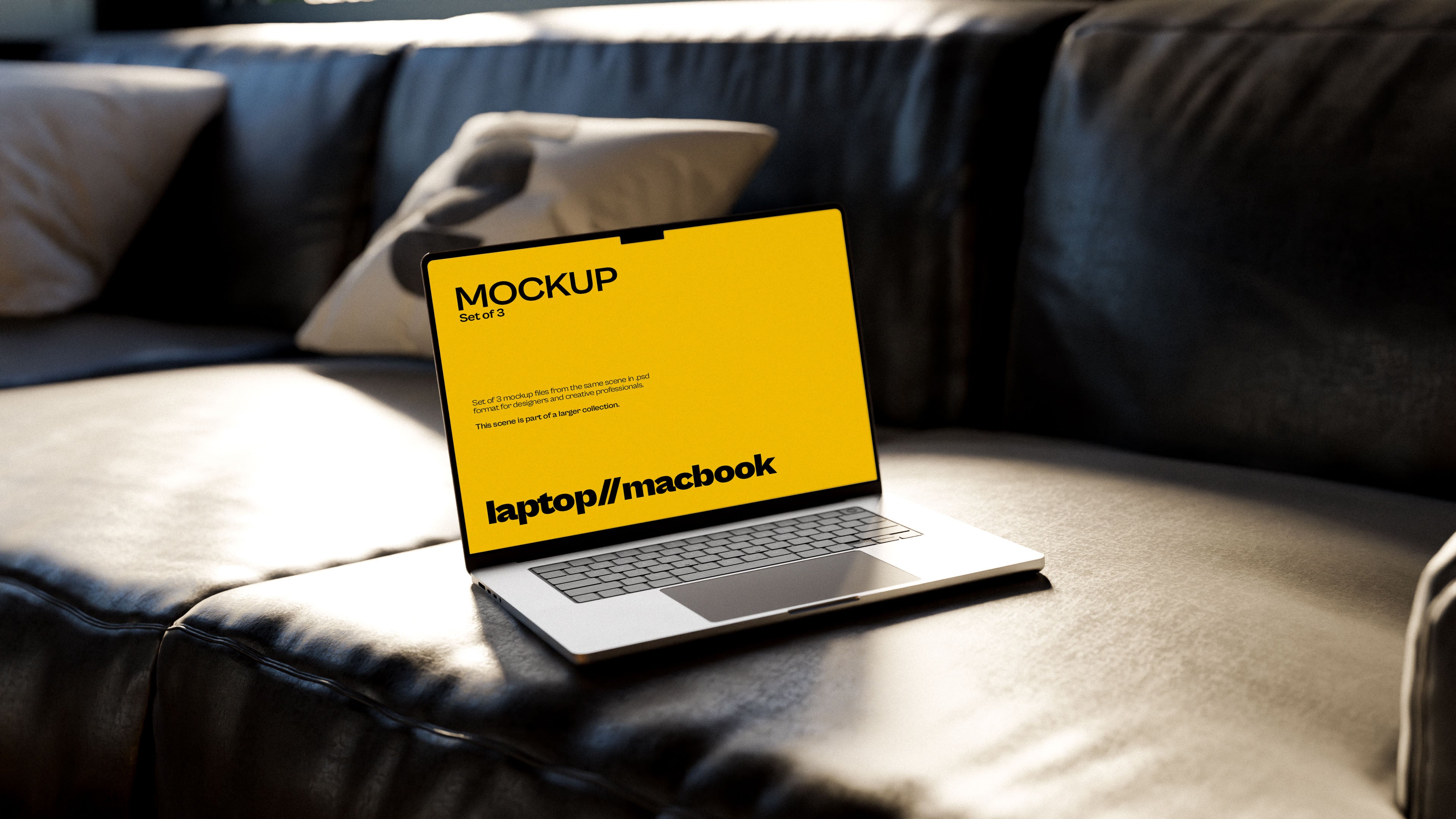 MacBook Screen Mockup Bundle – Starbound Collection (3 PSD)