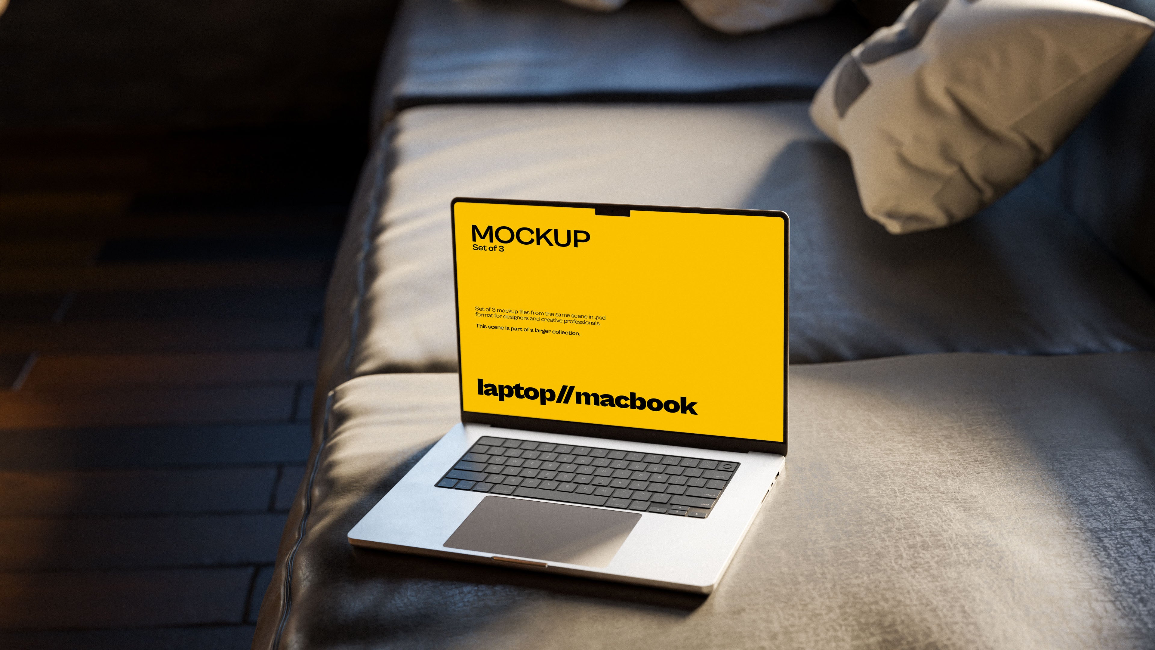MacBook Screen Mockup Bundle – Starbound Collection (3 PSD)